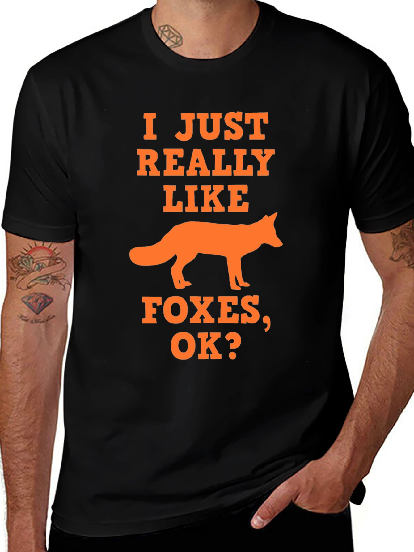 Variant 28 of I Just Really Like Foxes T-Shirt - Novelty Graphic Tee