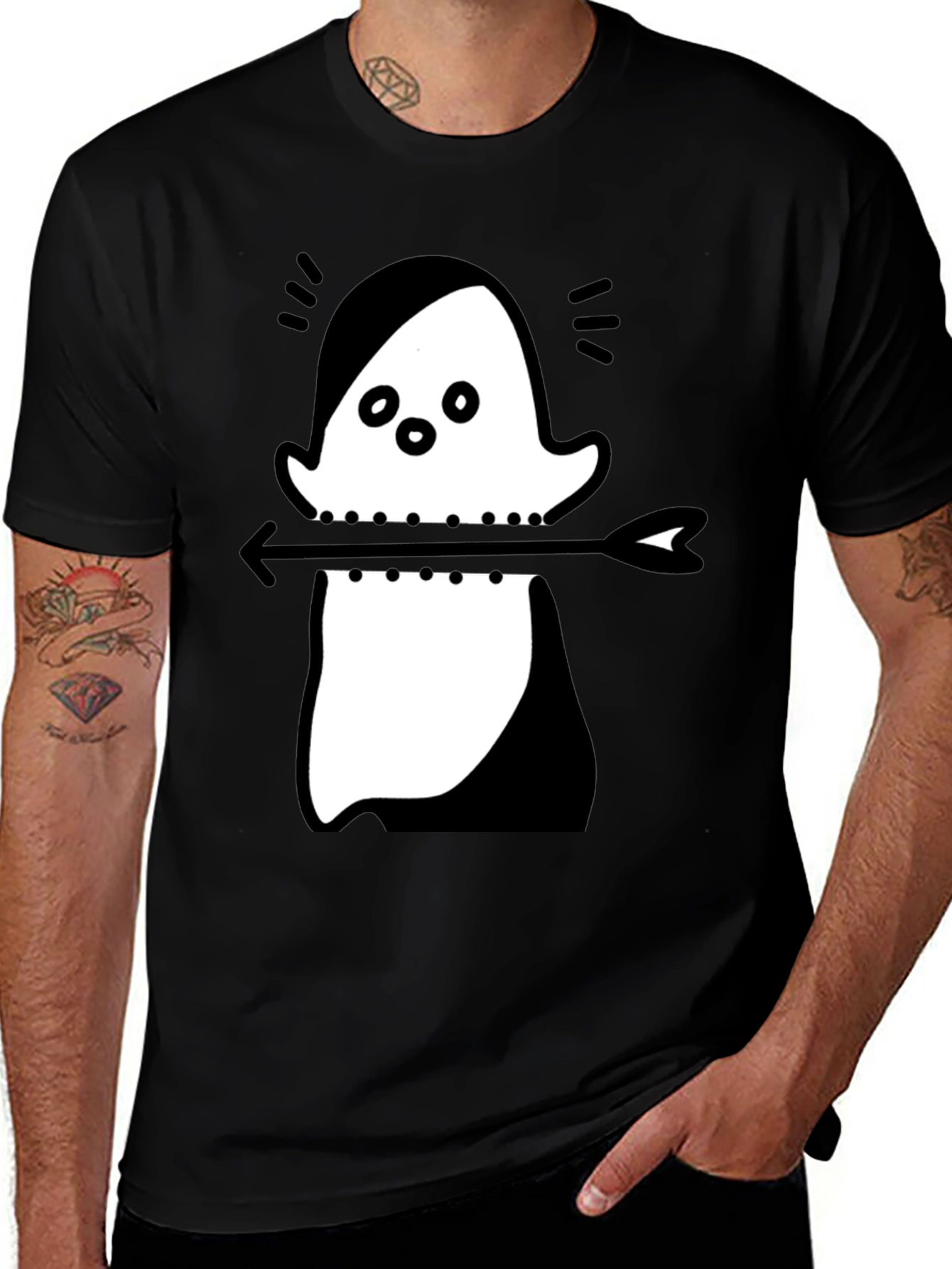 Variant 12 of Ghost Arrow T-Shirt - Unique Graphic Tee