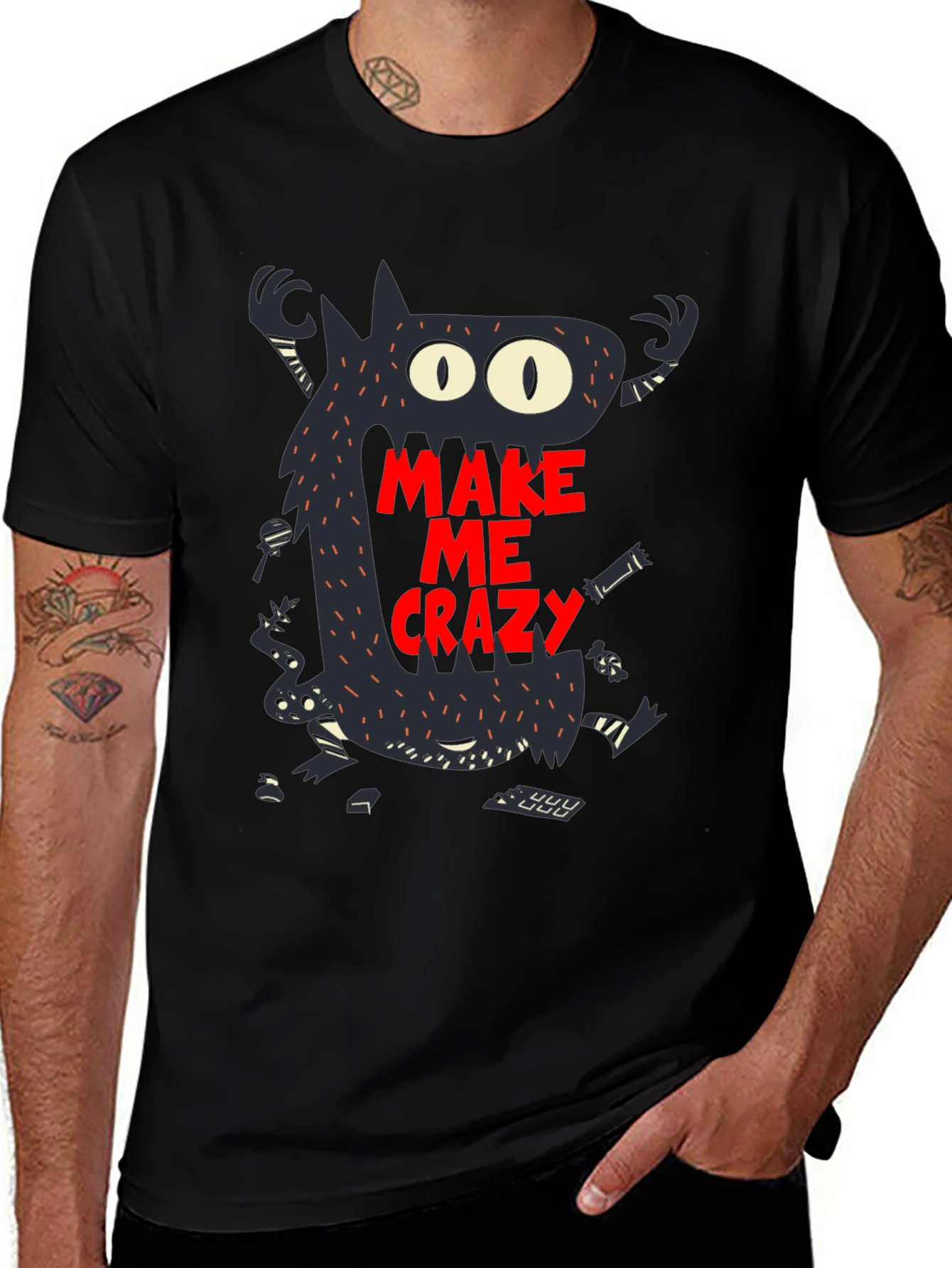 Variant 11 of Crazy Monster Graphic Tee - Funny Novelty T-Shirt