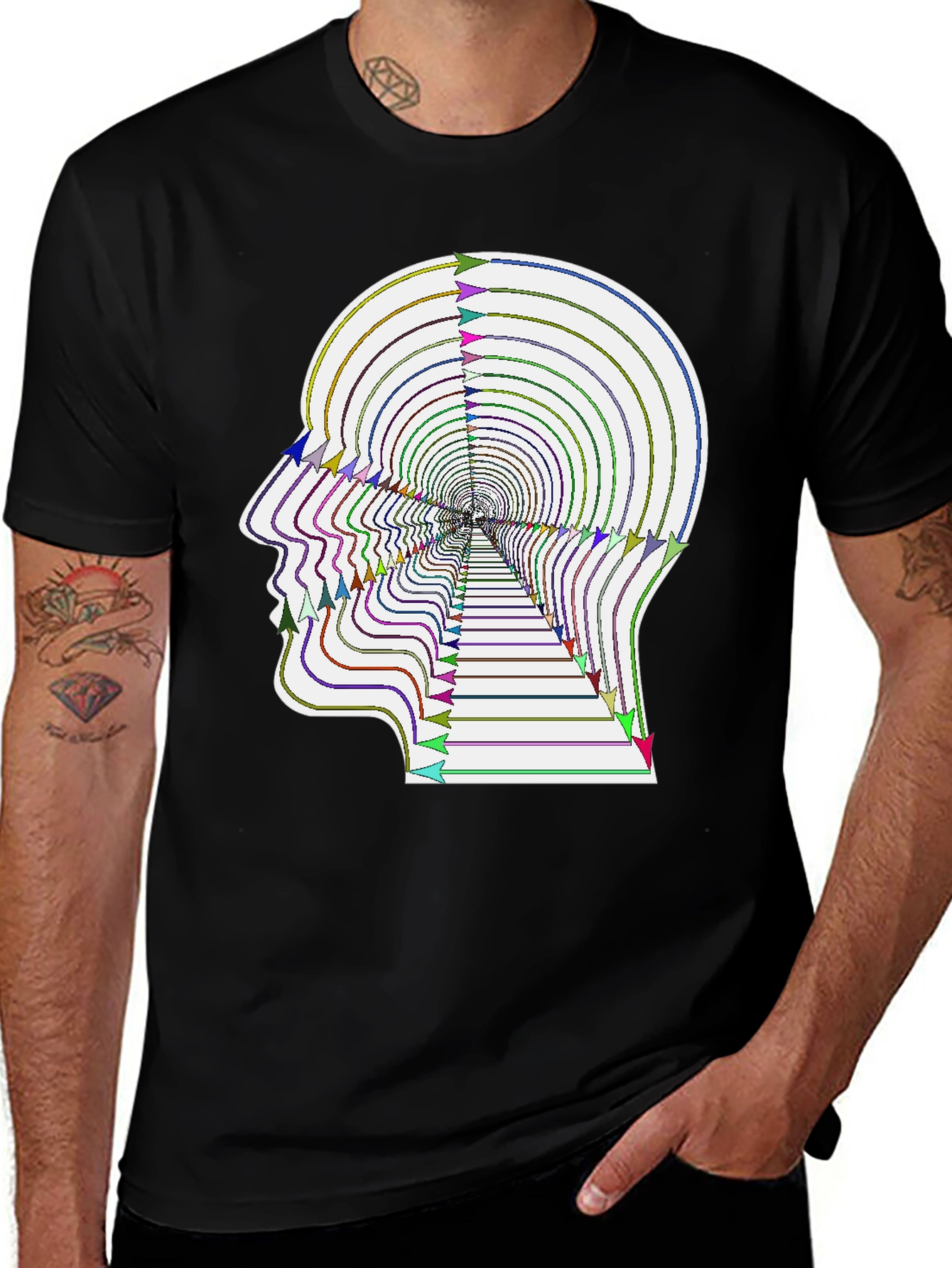 Variant 19 of Abstract Mindscape Graphic Tee