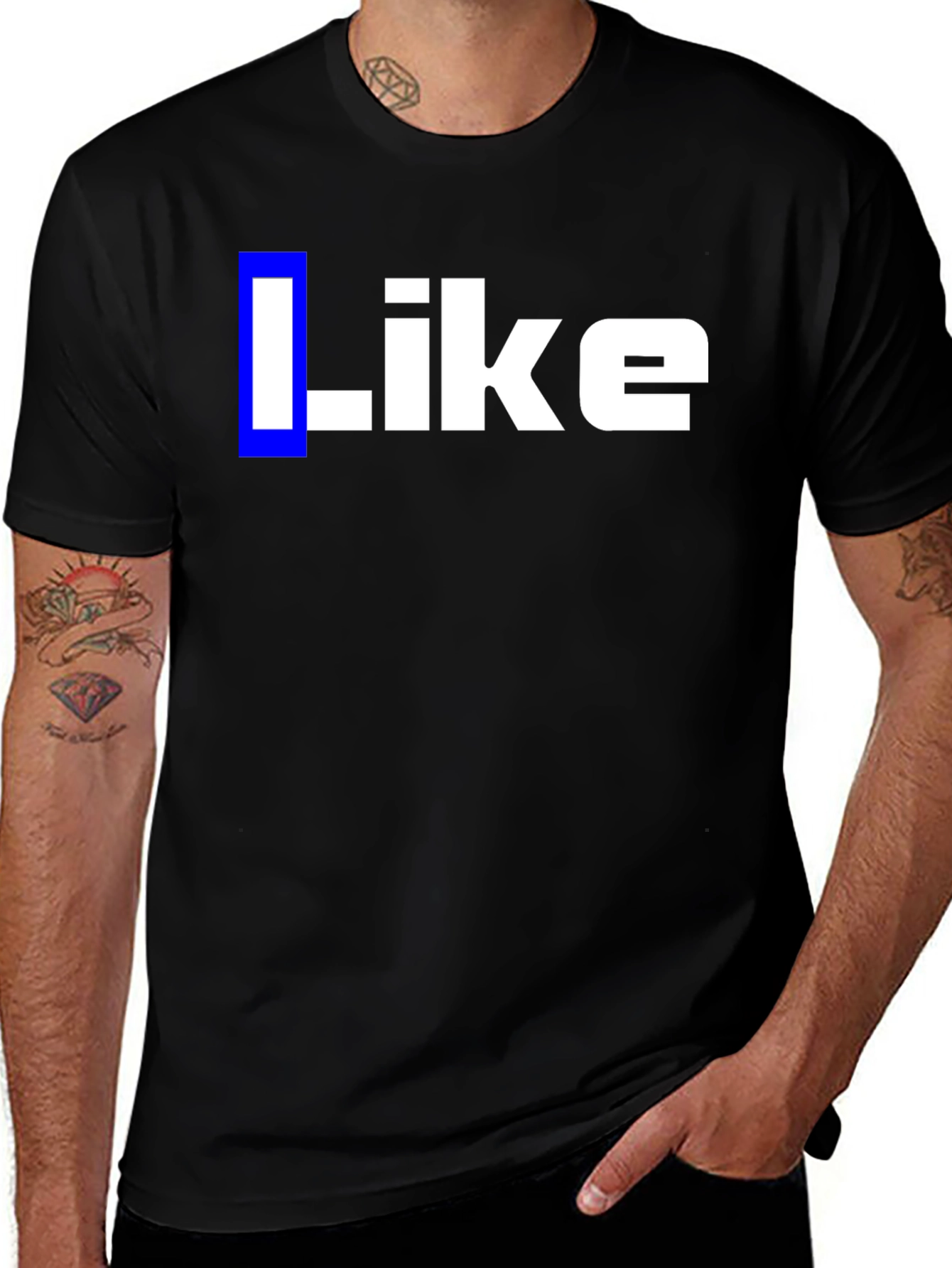 Like Black Tee Shirt - Casual and Fun