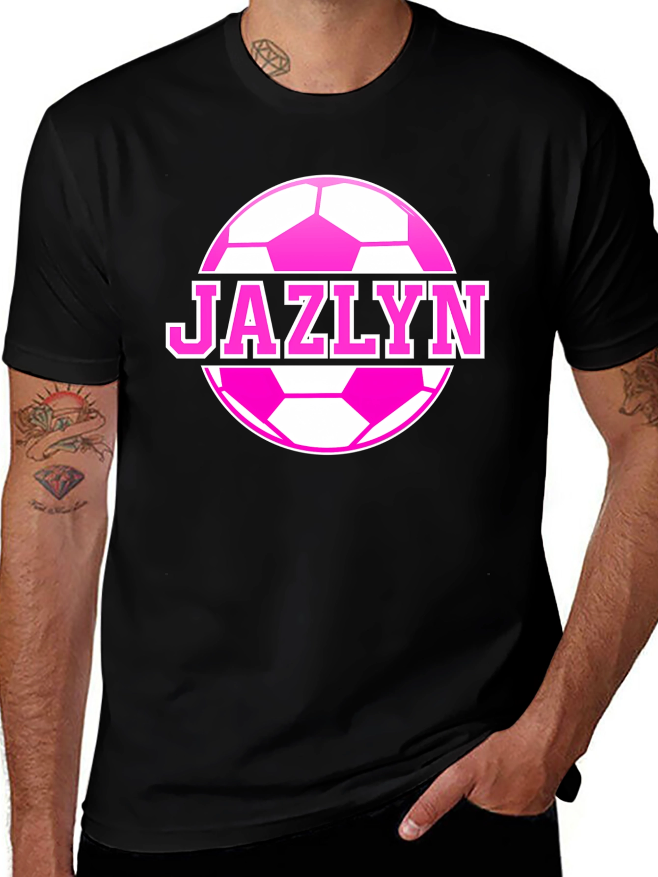 Variant 30 of Jazlyn Soccer Ball Personalized T-Shirt