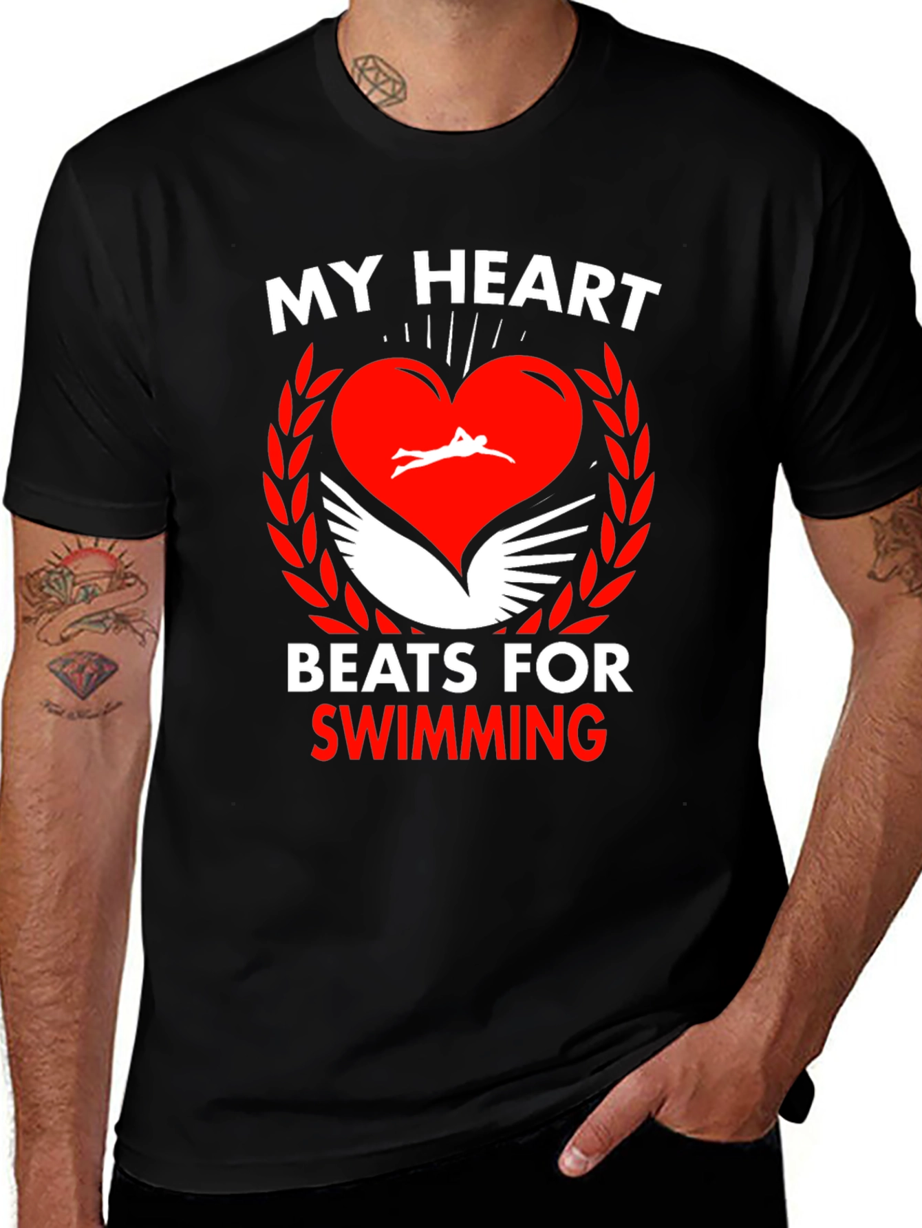 Variant 22 of Swimming Heartbeat Tee