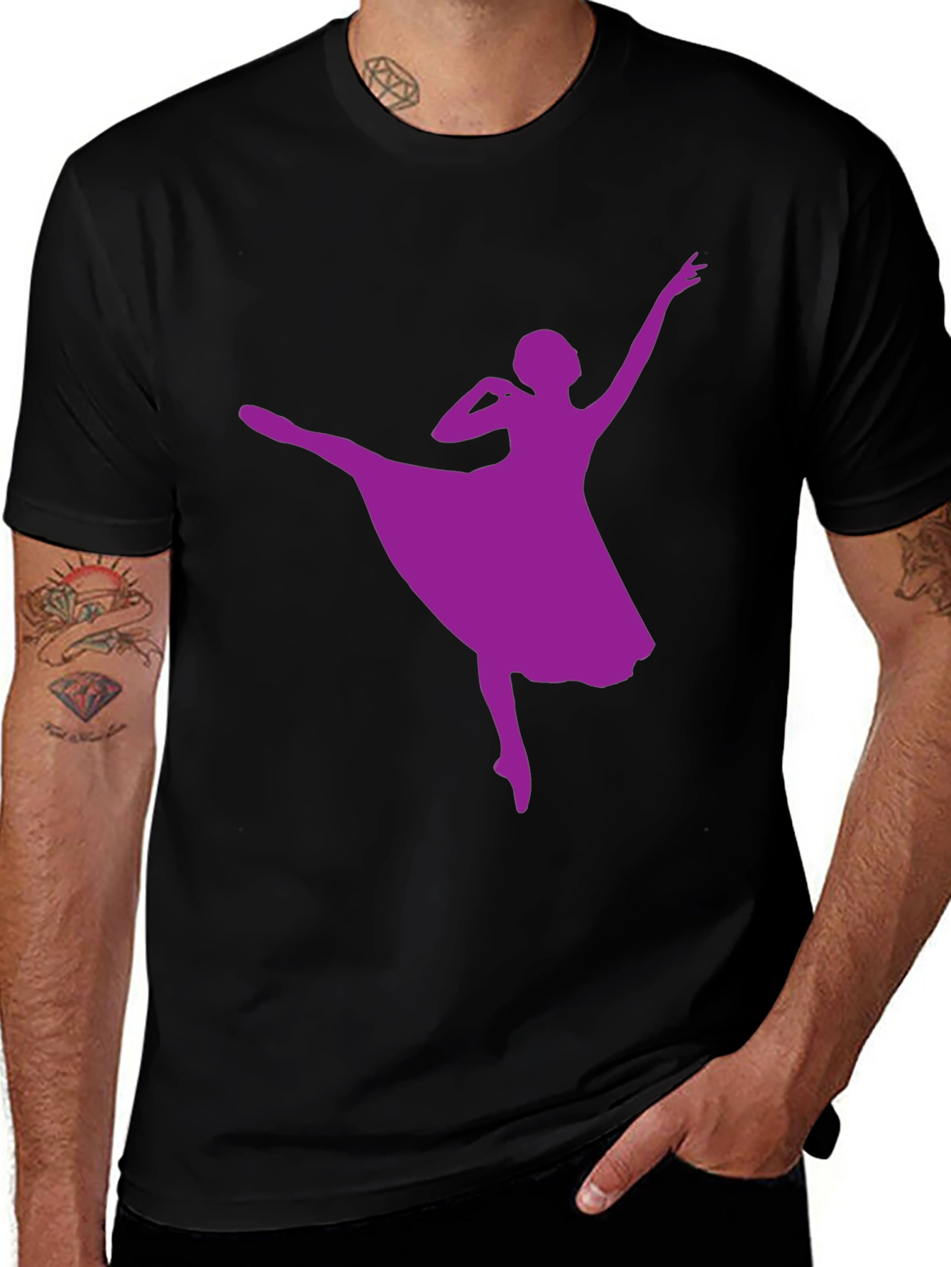 Variant 18 of Ballerina Graphic T-Shirt - Stylish Dance Design