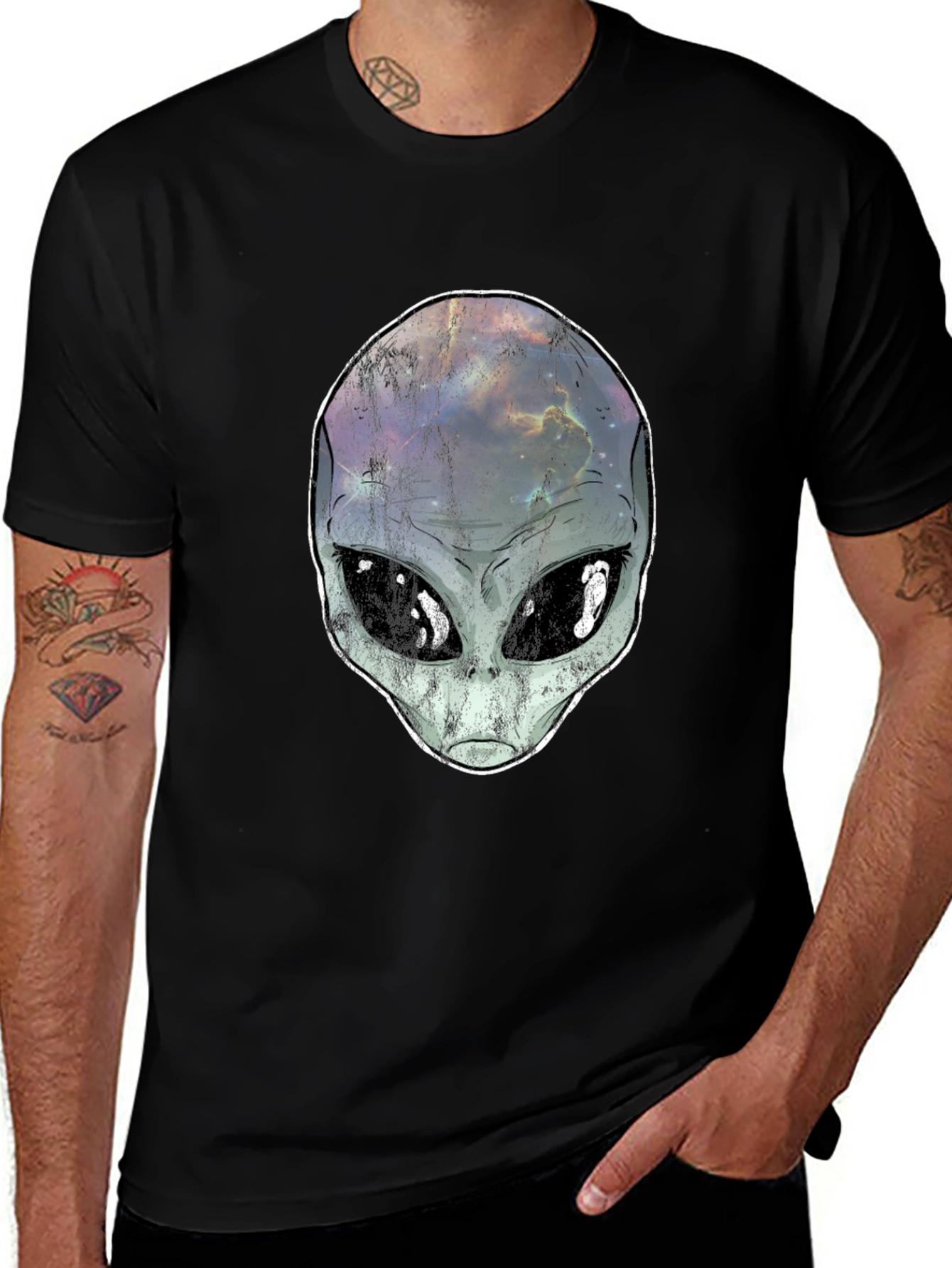 Variant 7 of Alien Head Graphic T-Shirt