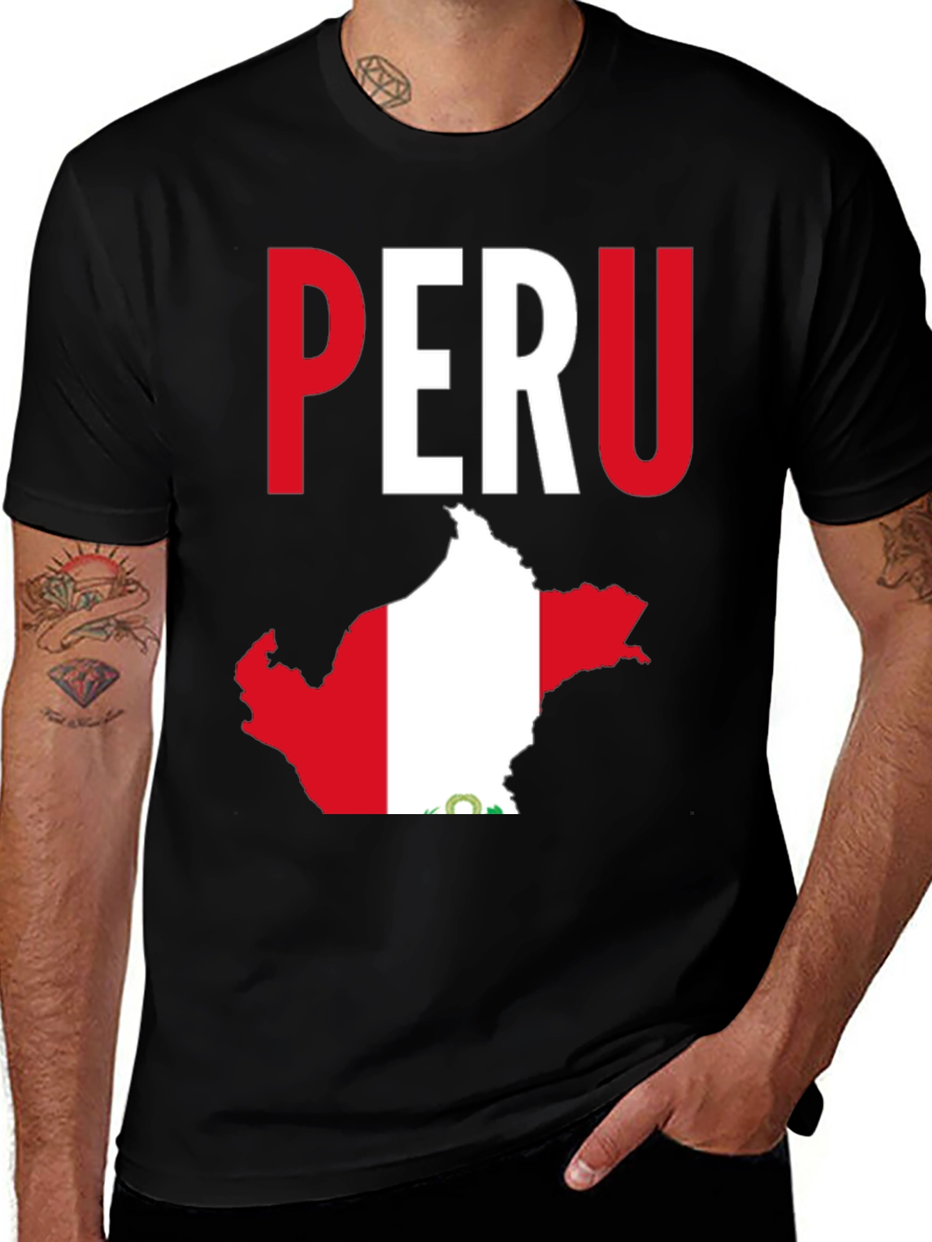 Peru Pride T-Shirt - National Flag Map Tee