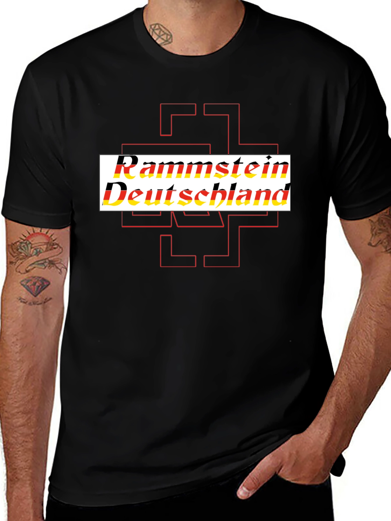 Variant 18 of Rammstein Deutschland Black T-Shirt