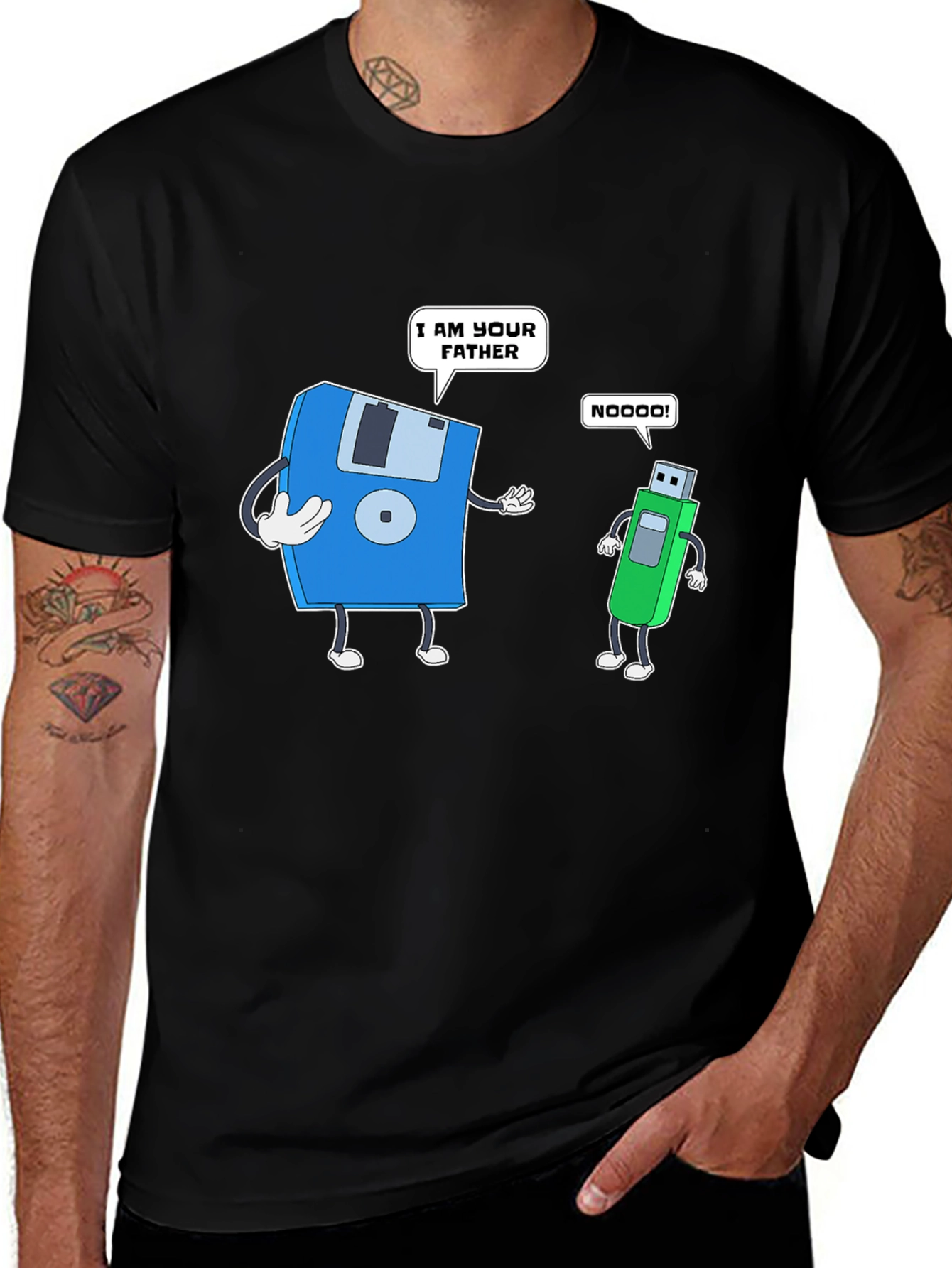 Variant 4 of I am Your Father Funny Black T-Shirt