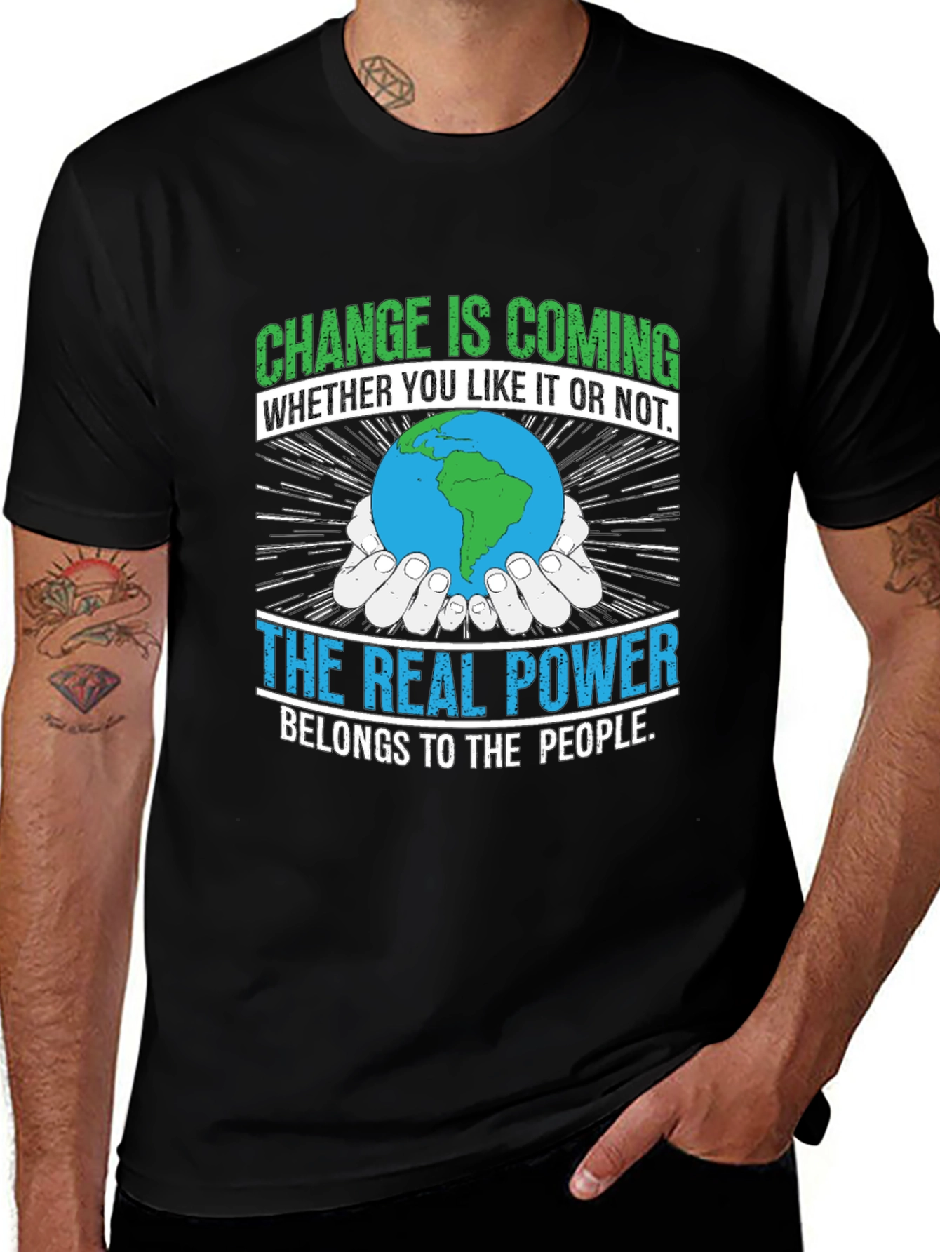 Variant 19 of Change is Coming T-Shirt - Earth Power
