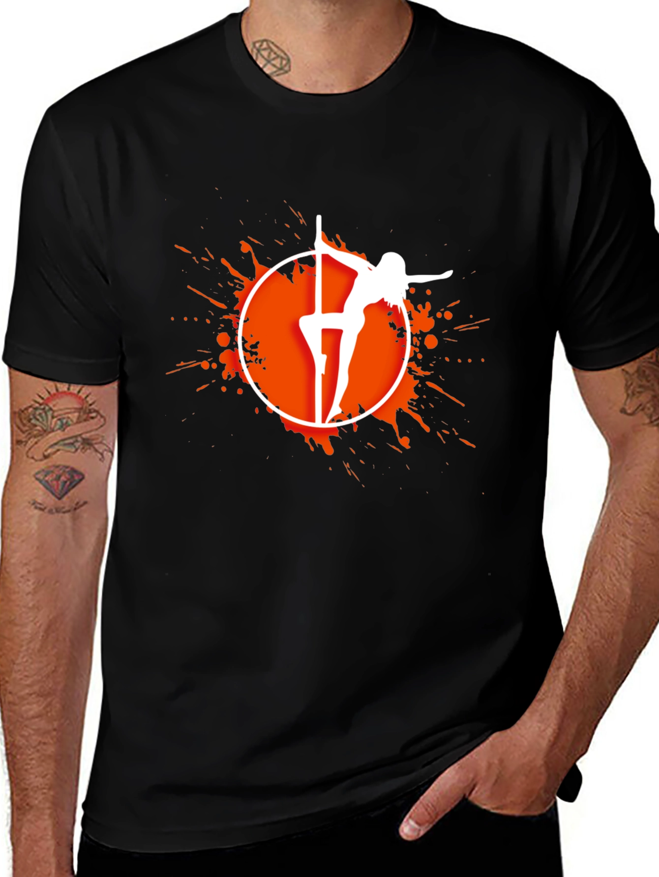 Variant 25 of Pole Dancer Graphic Tee - Fun Sport Shirt