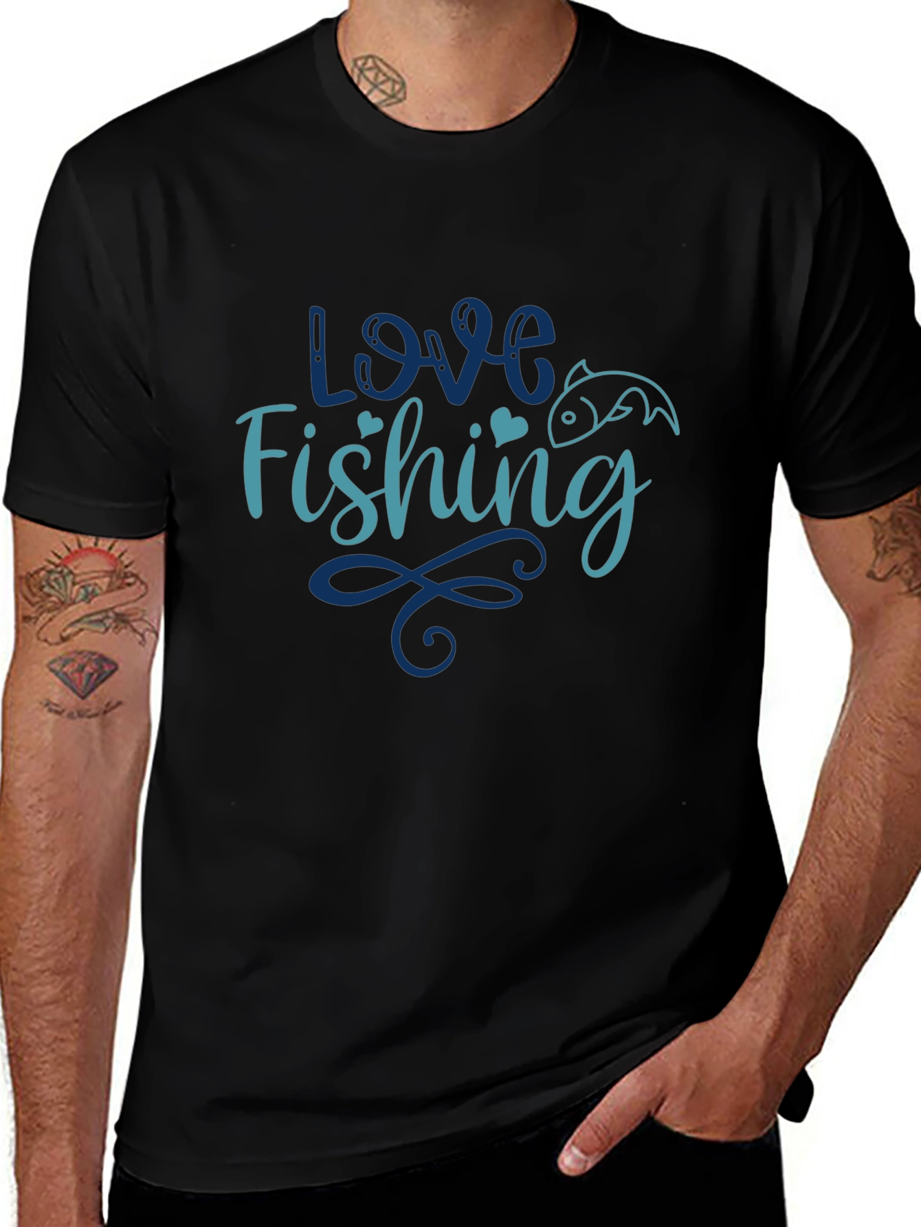 Love Fishing T-Shirt - Stylish Angler Tee