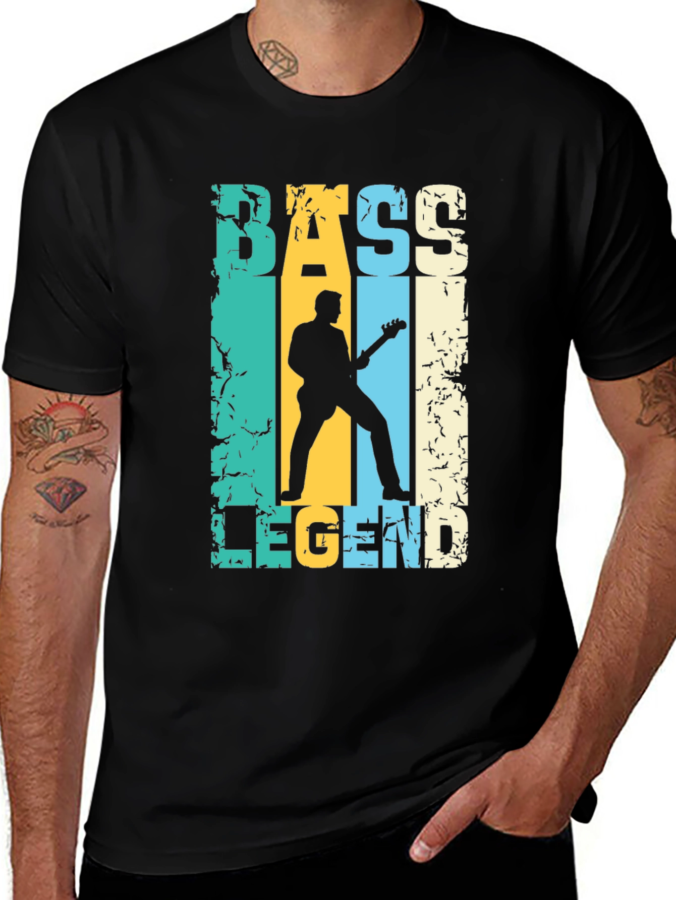 Bass Legend Graphic Tee - Musician T-Shirt