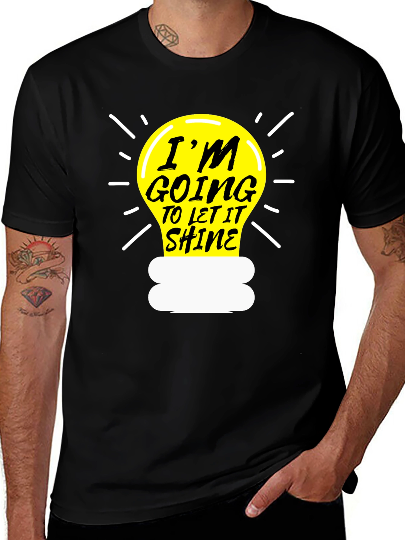 Black I'm Going to Let it Shine T-Shirt main image