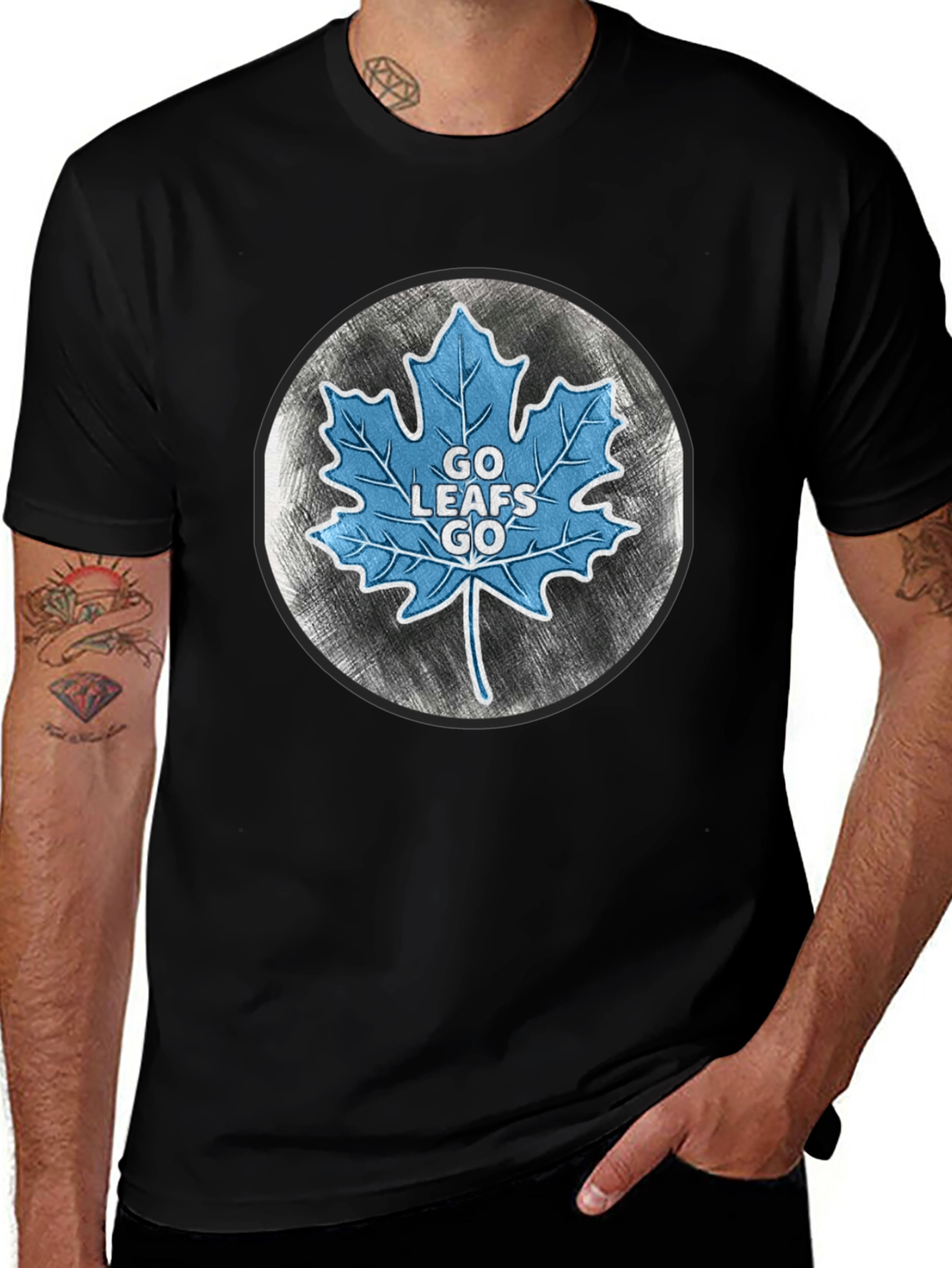 Variant 27 of Go Leafs Go Graphic Tee - Hockey Fan Shirt