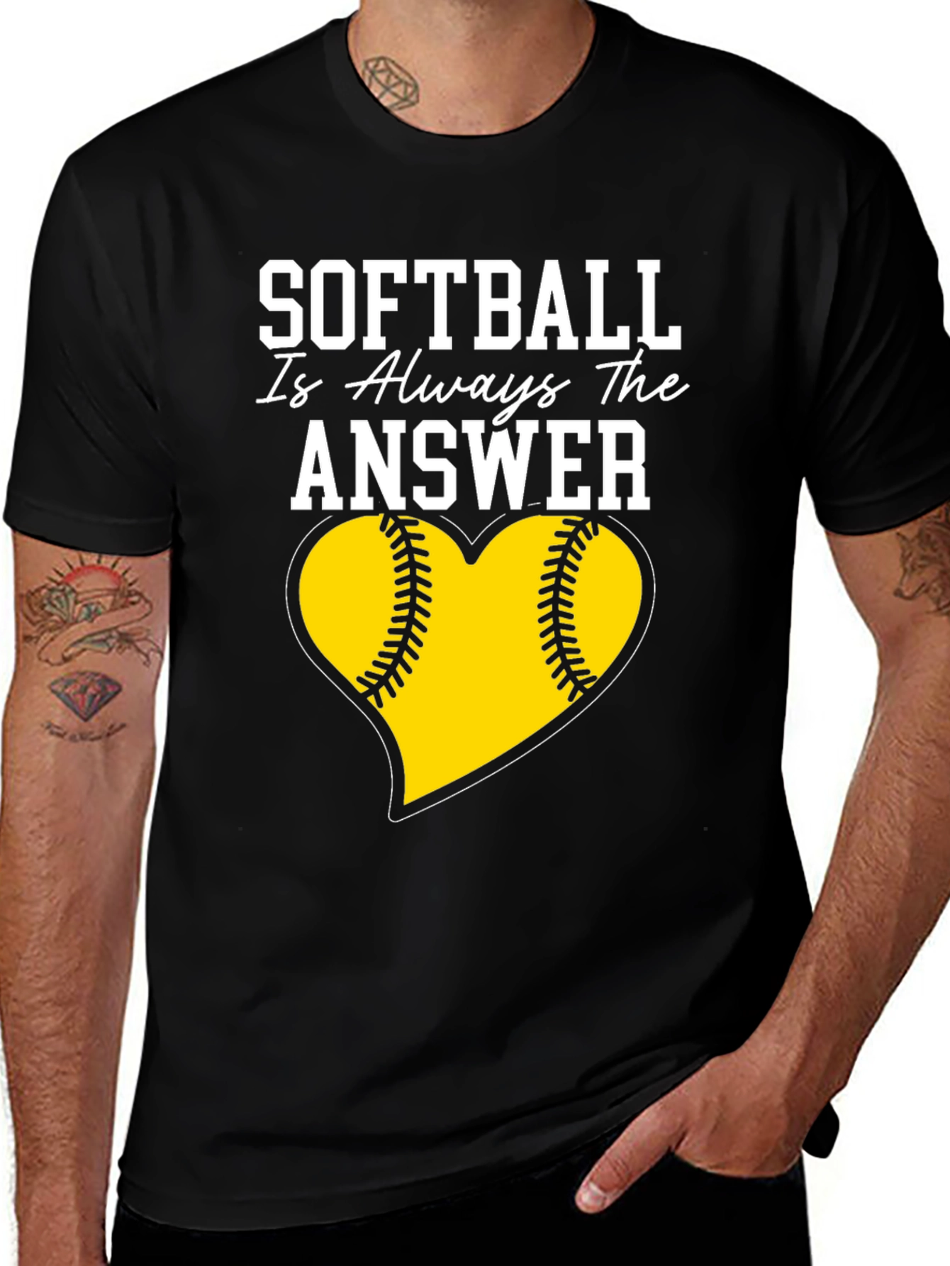 Variant 6 of Softball Is Always The Answer T-Shirt