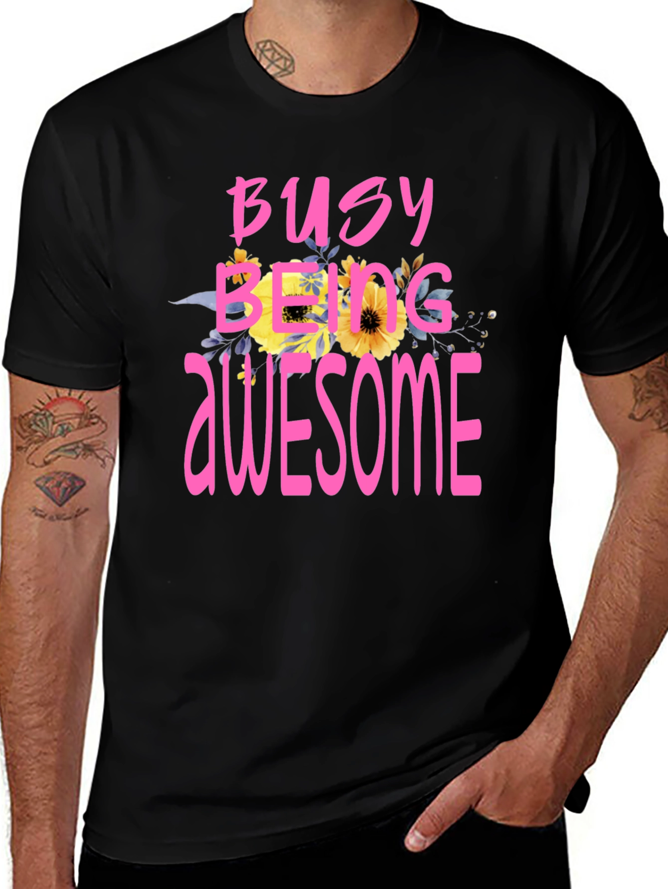 Variant 14 of Busy Being Awesome Graphic T-Shirt