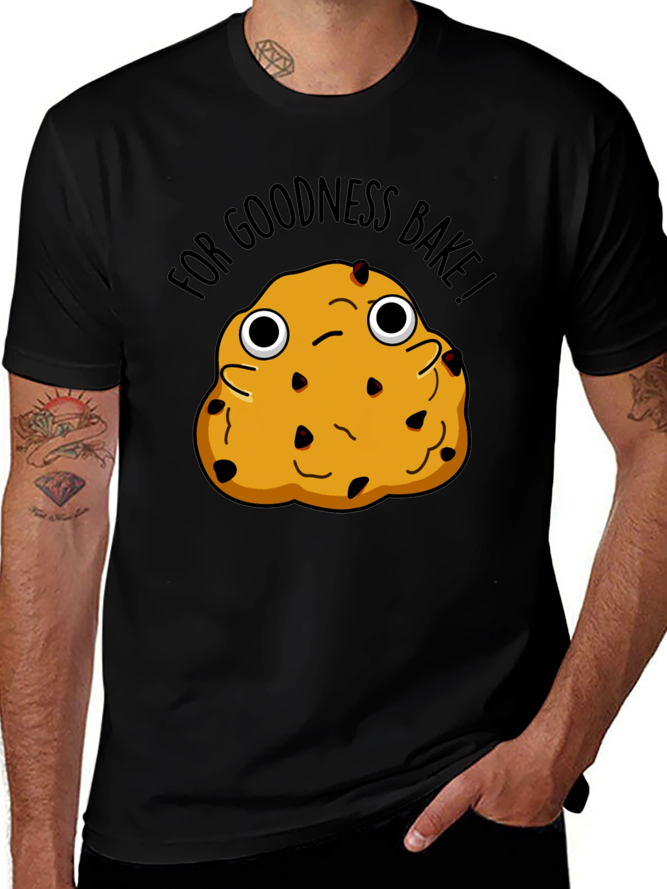 Variant 15 of Funny Cookie Graphic T-Shirt - For Goodness Bake!