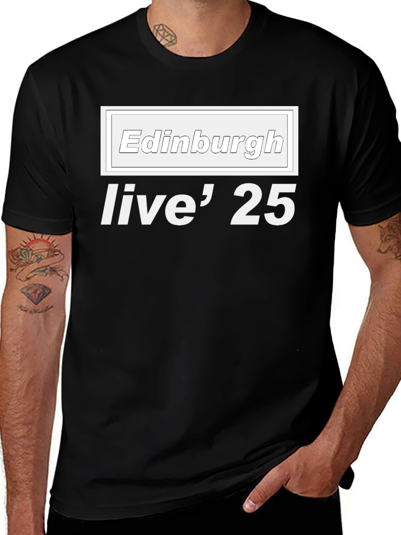 Edinburgh Live '25 Black T-Shirt