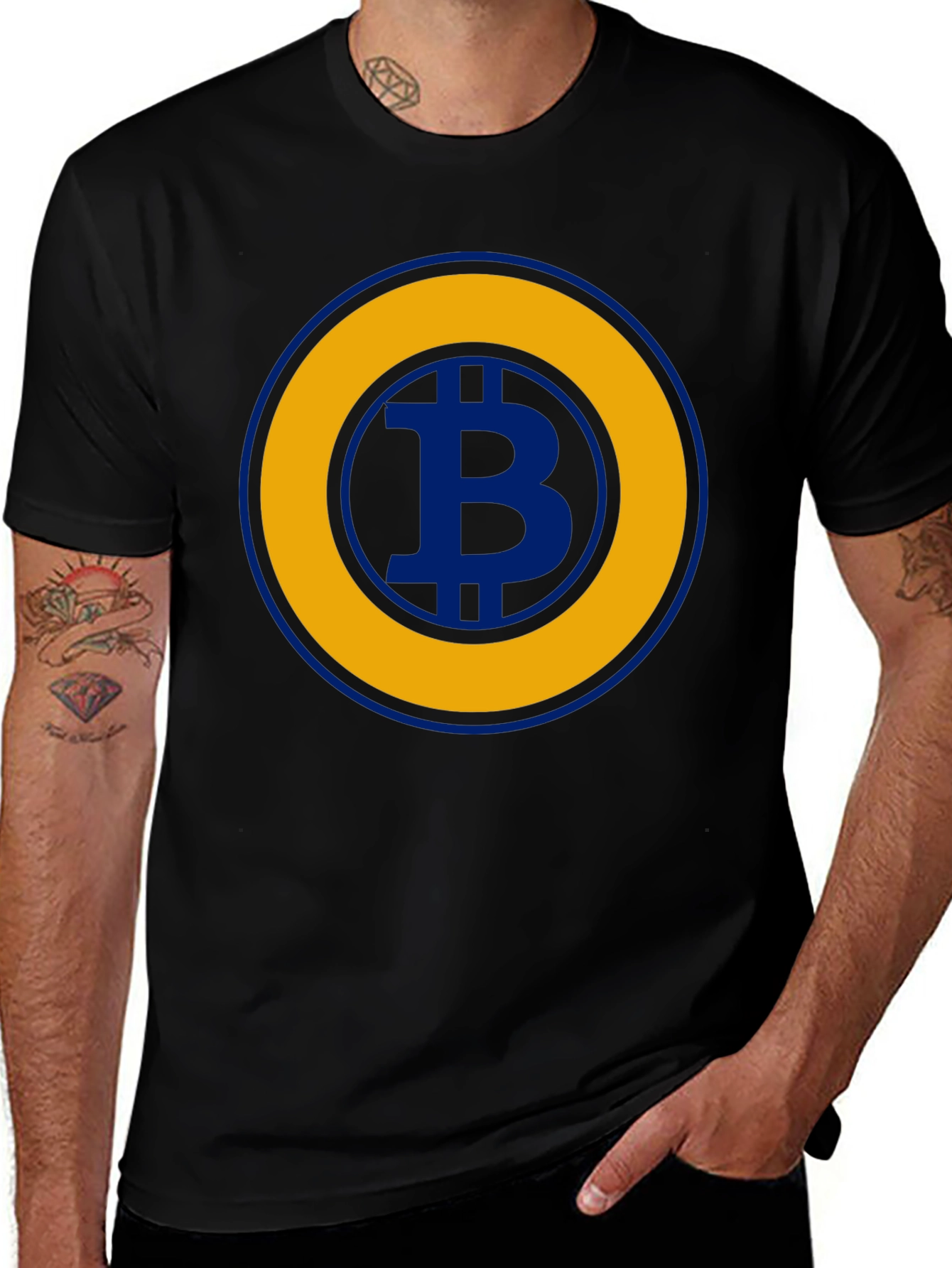 Bitcoin Logo T-Shirt - Black Cryptocurrency Tee