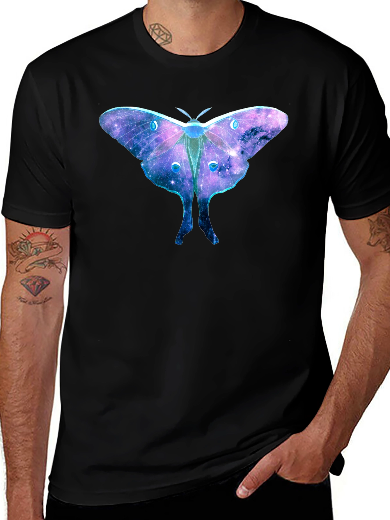 Cosmic Moth Graphic T-Shirt