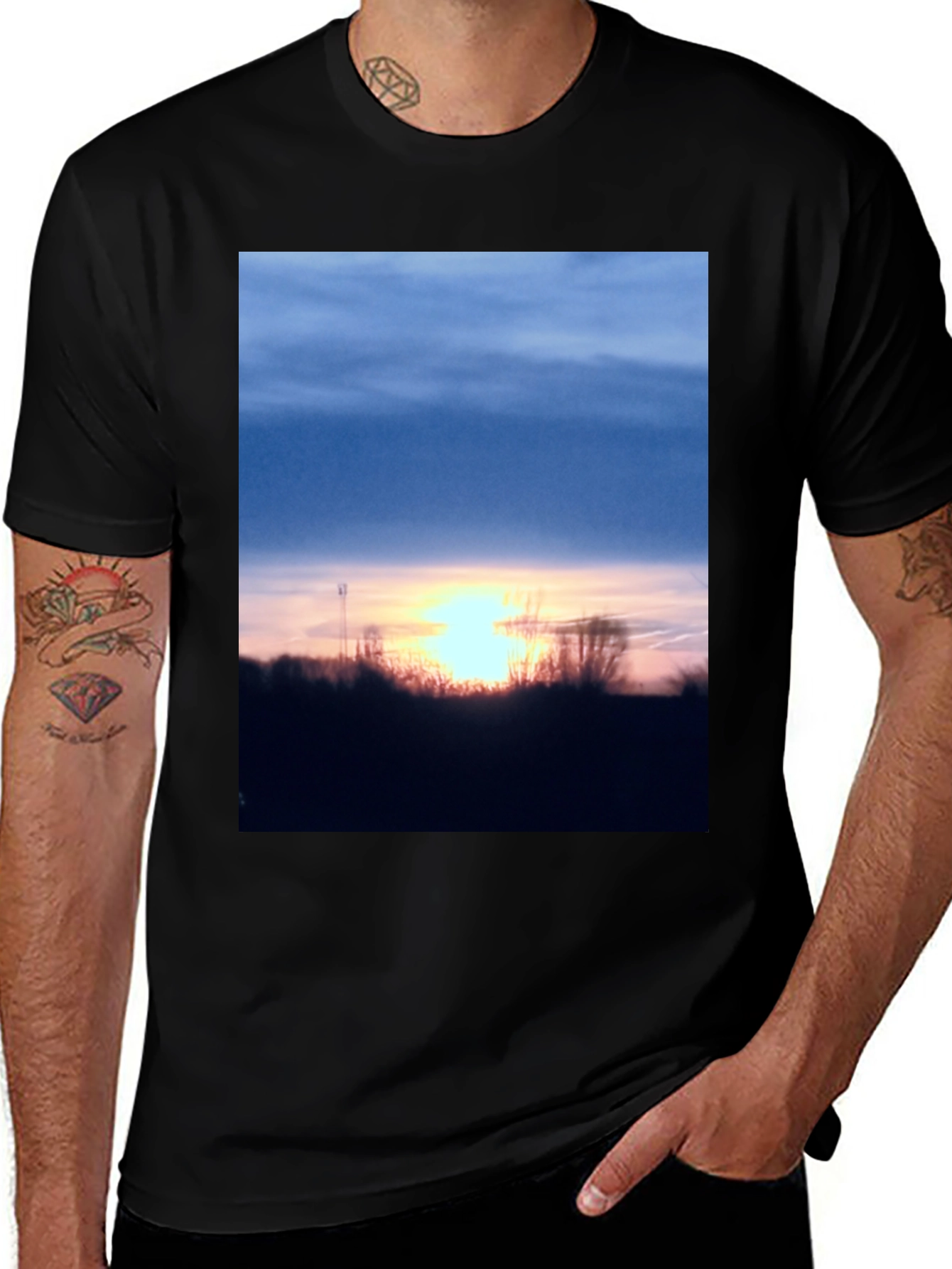 Variant 23 of Sunset T-Shirt - Nature Inspired Design