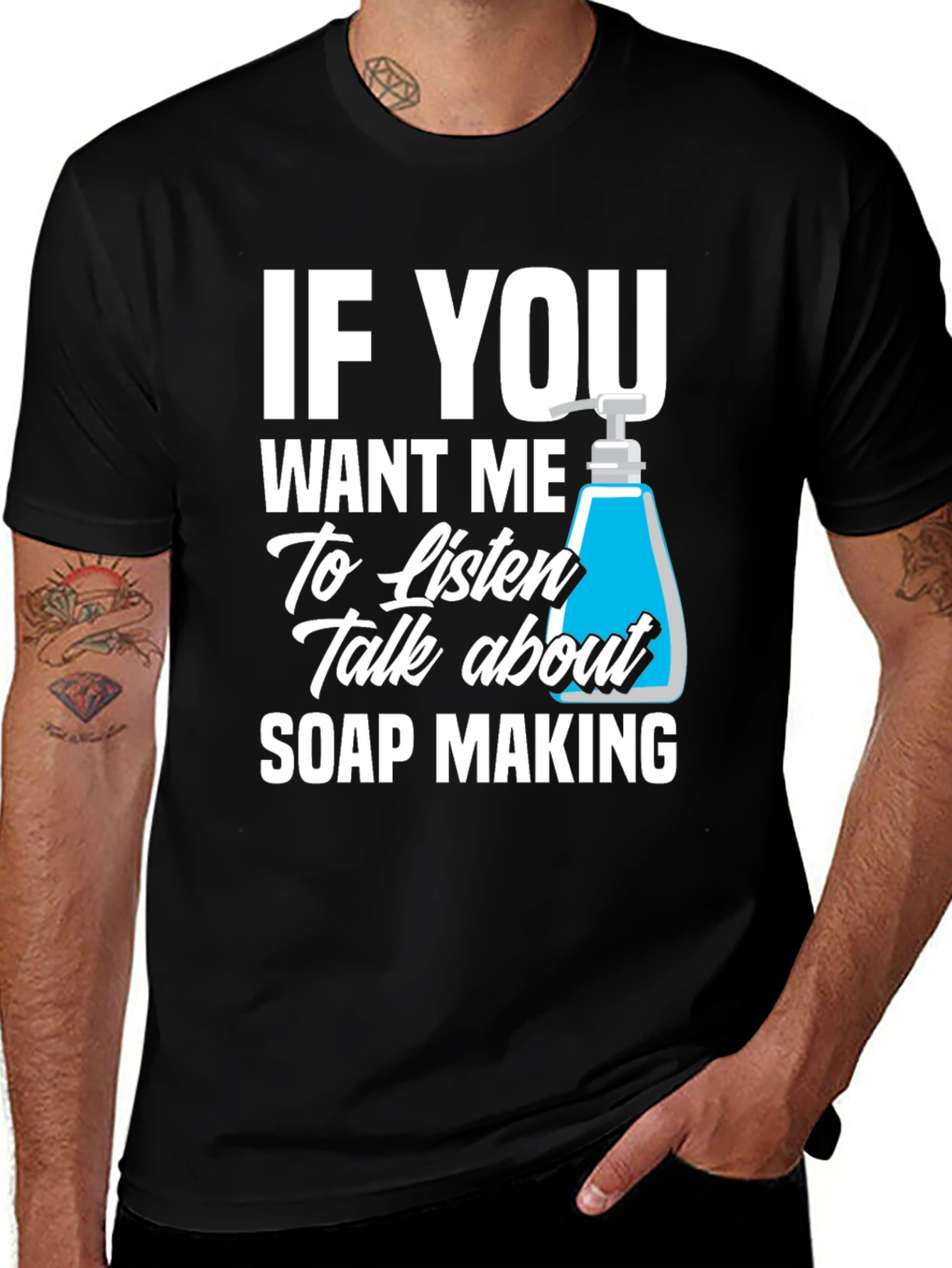 Soap Making T-Shirt - Listen & Talk Soap!