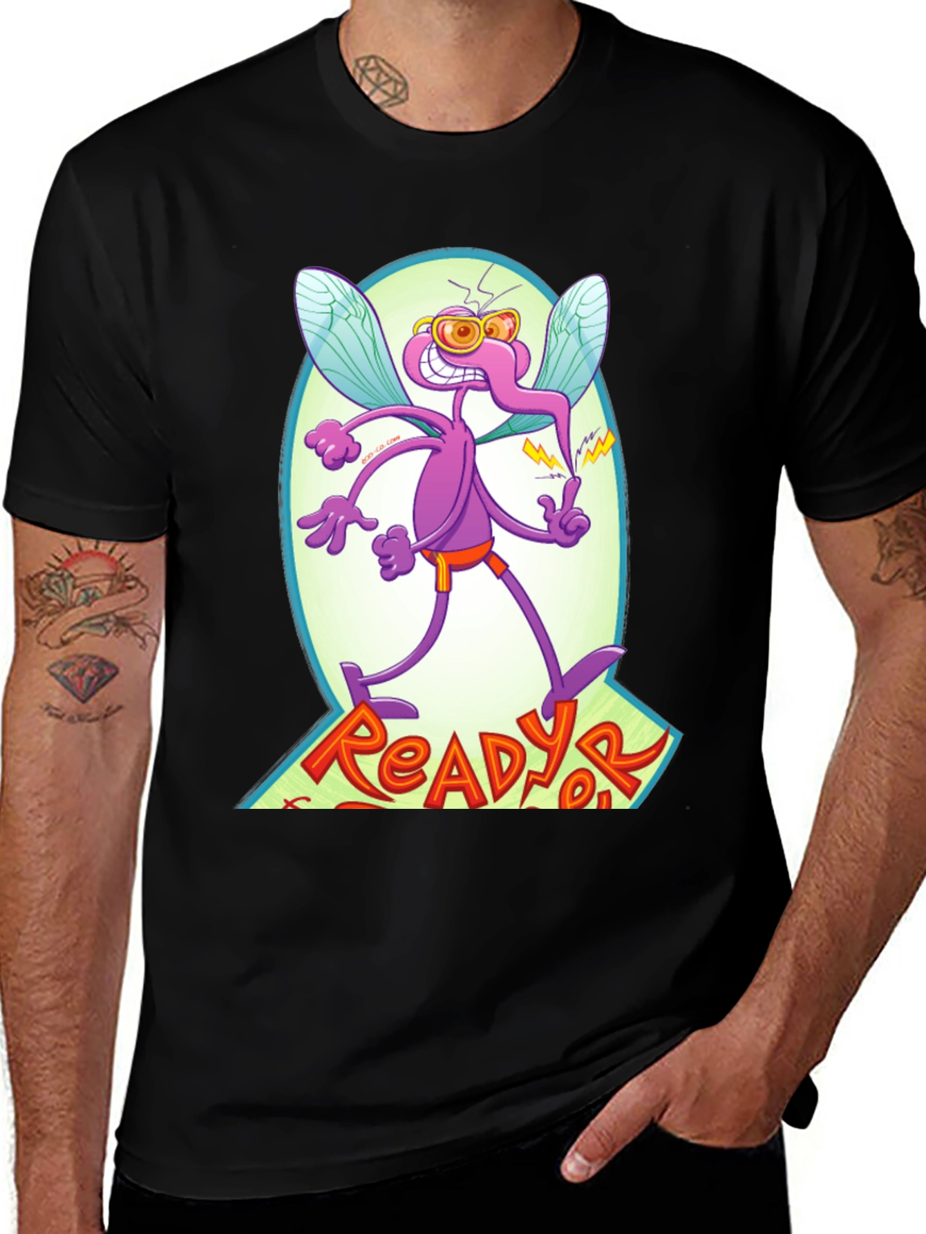 Variant 16 of ReadyorNot! Graphic T-Shirt - Retro Cartoon Design