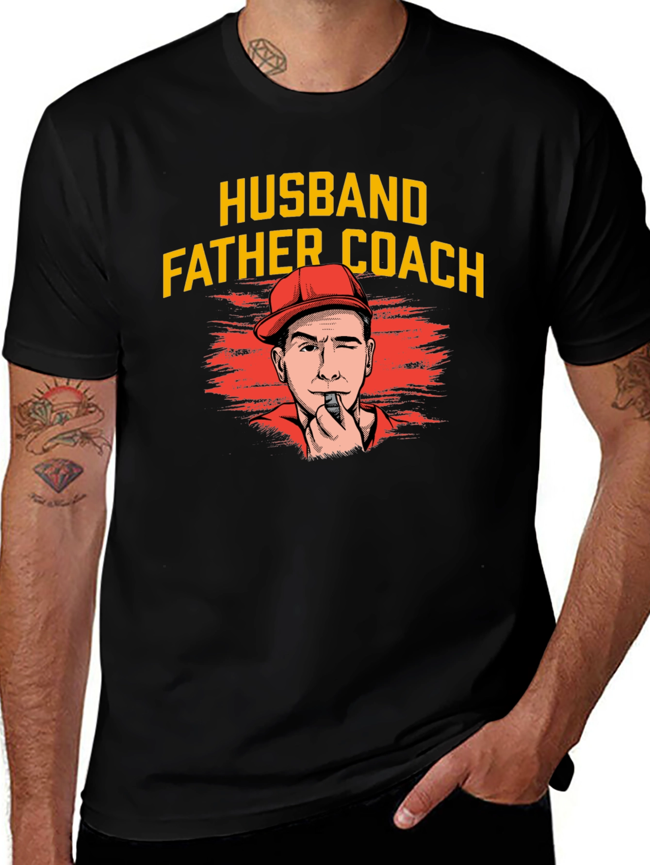 Variant 24 of Husband Father Coach T-Shirt