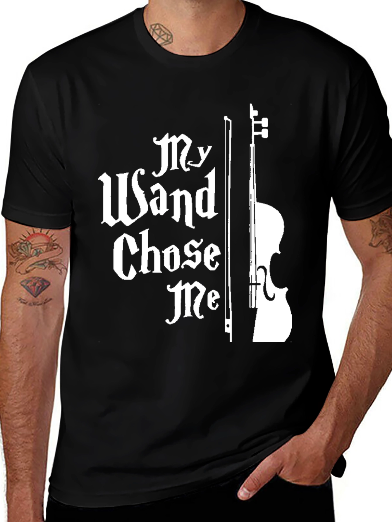 Variant 20 of My Wand Chose Me Music T-Shirt