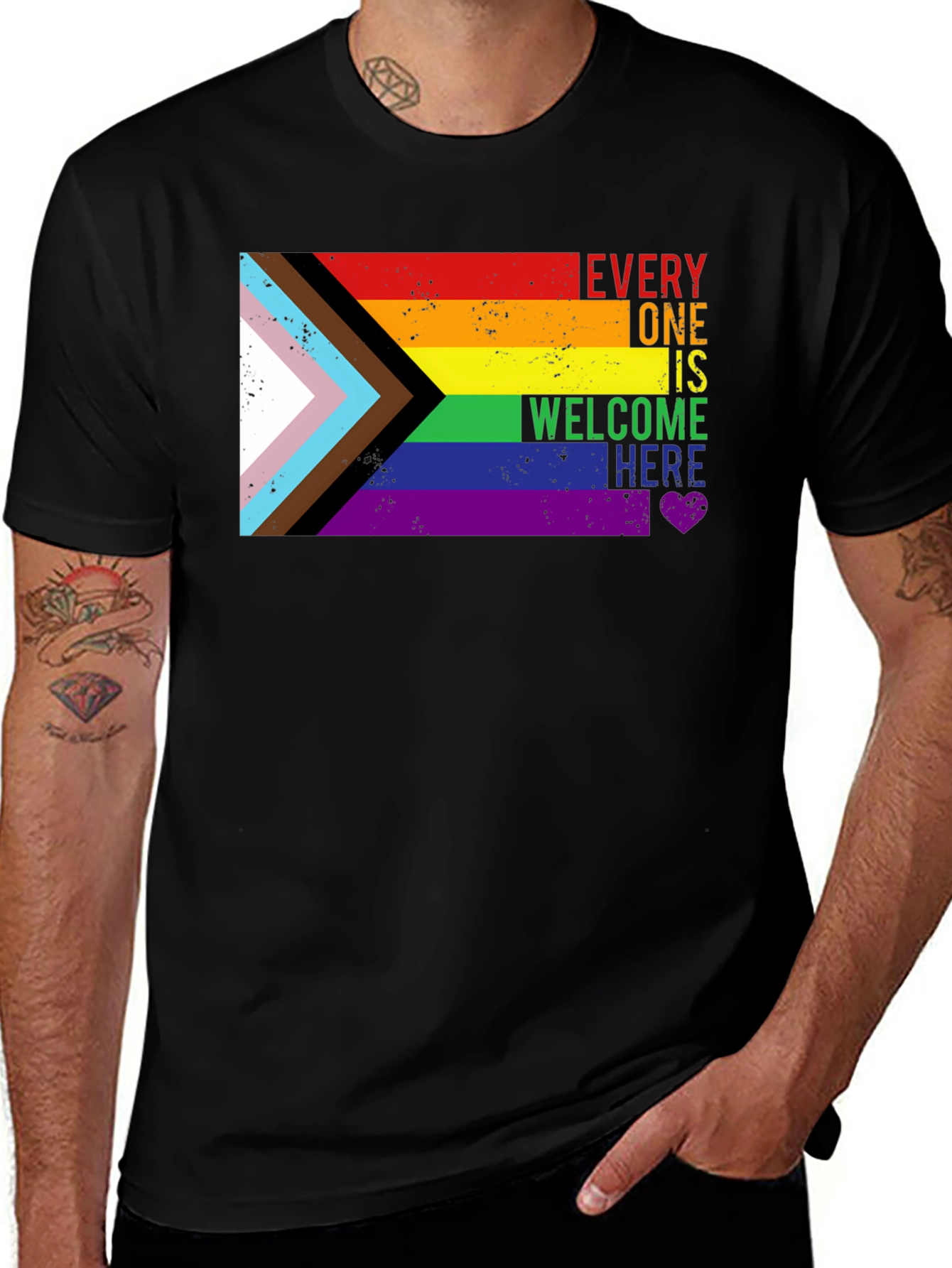 Variant 22 of Inclusive Pride Tee - Everyone Welcome
