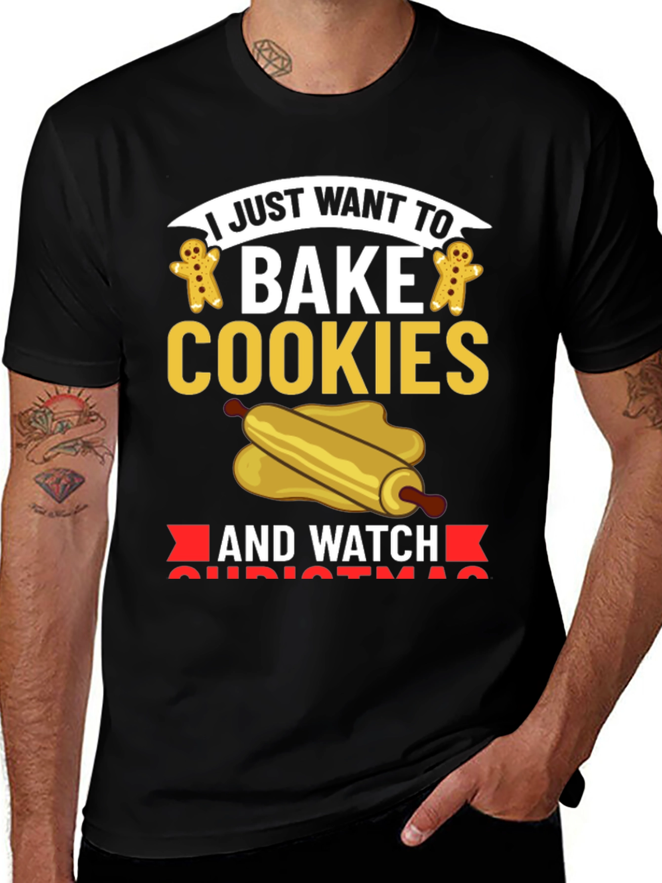 Bake Cookies & Watch Christmas T-Shirt