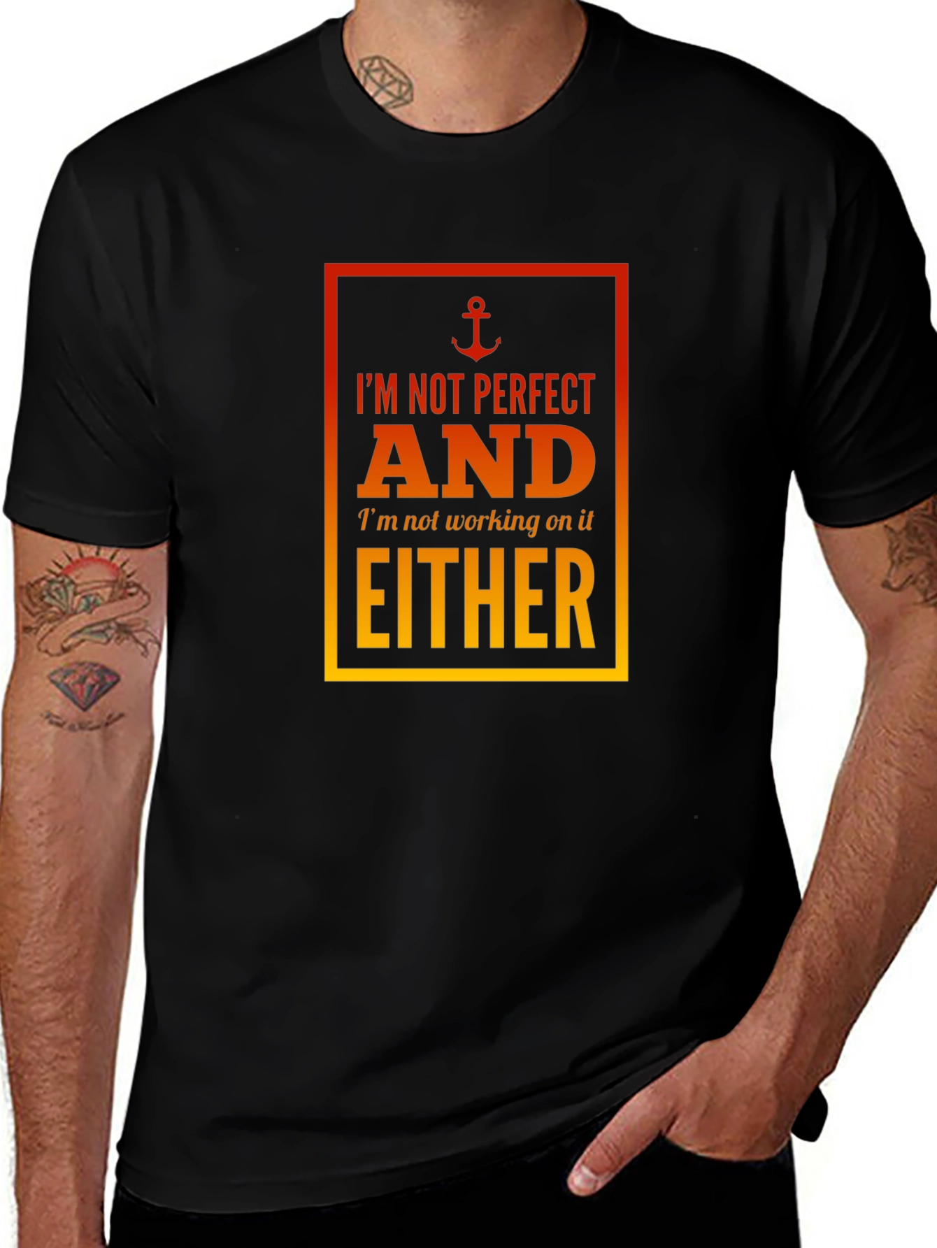 Variant 4 of I'm Not Perfect Graphic Tee