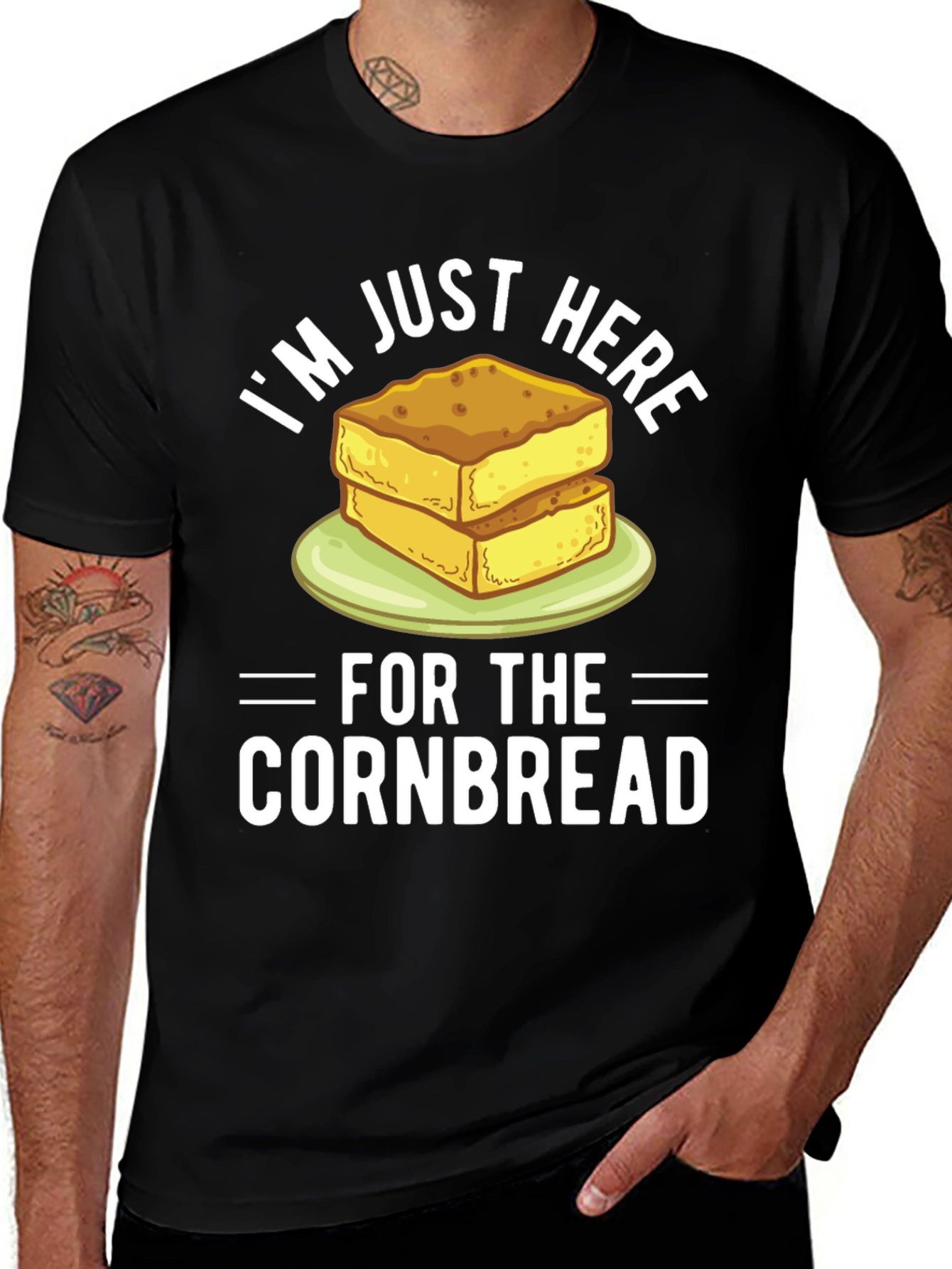 Variant 15 of Funny "I'm Just Here For The Cornbread" T-Shirt