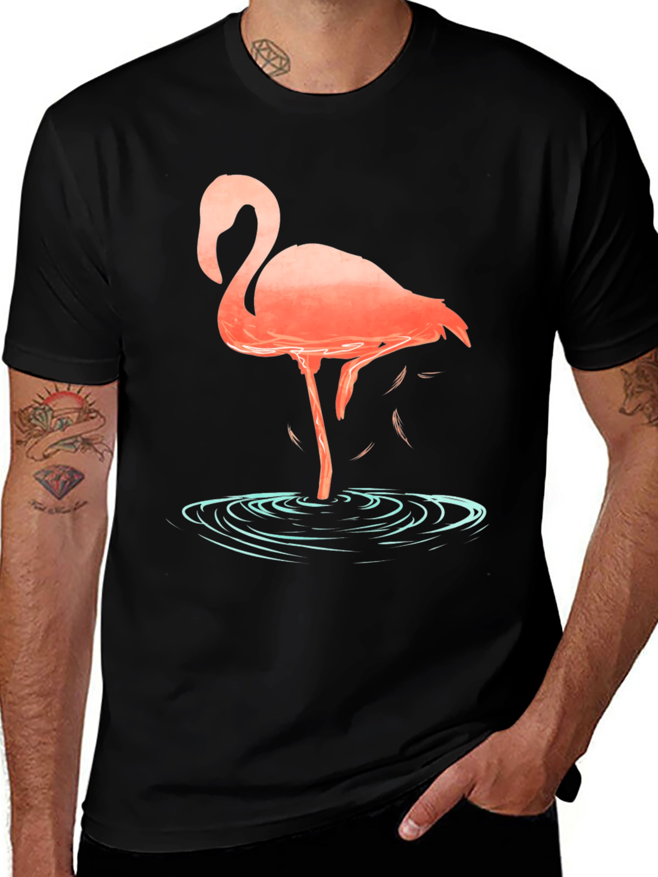 Variant 19 of Flamingo Graphic T-Shirt - Cool Design