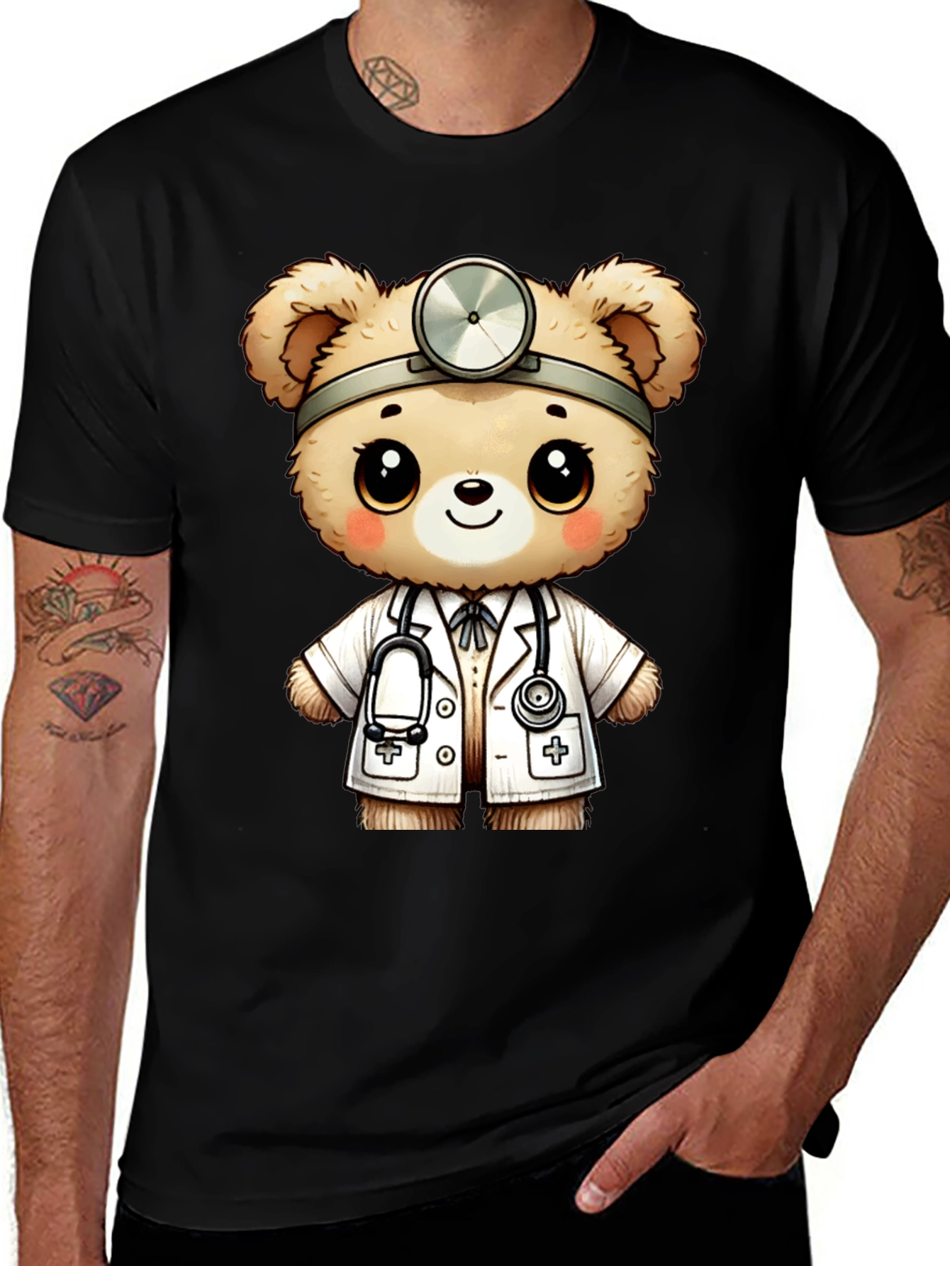 Variant 5 of Doctor Teddy Bear Graphic T-Shirt