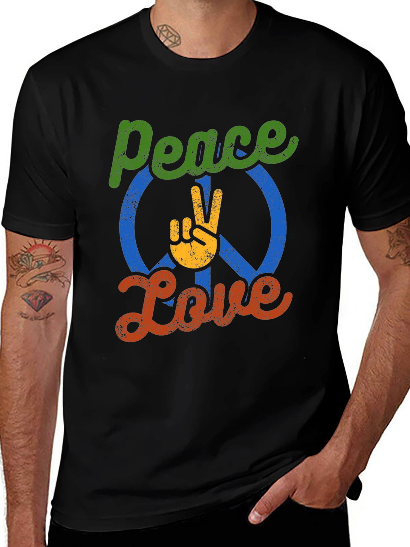 Variant 26 of Peace and Love Graphic Tee