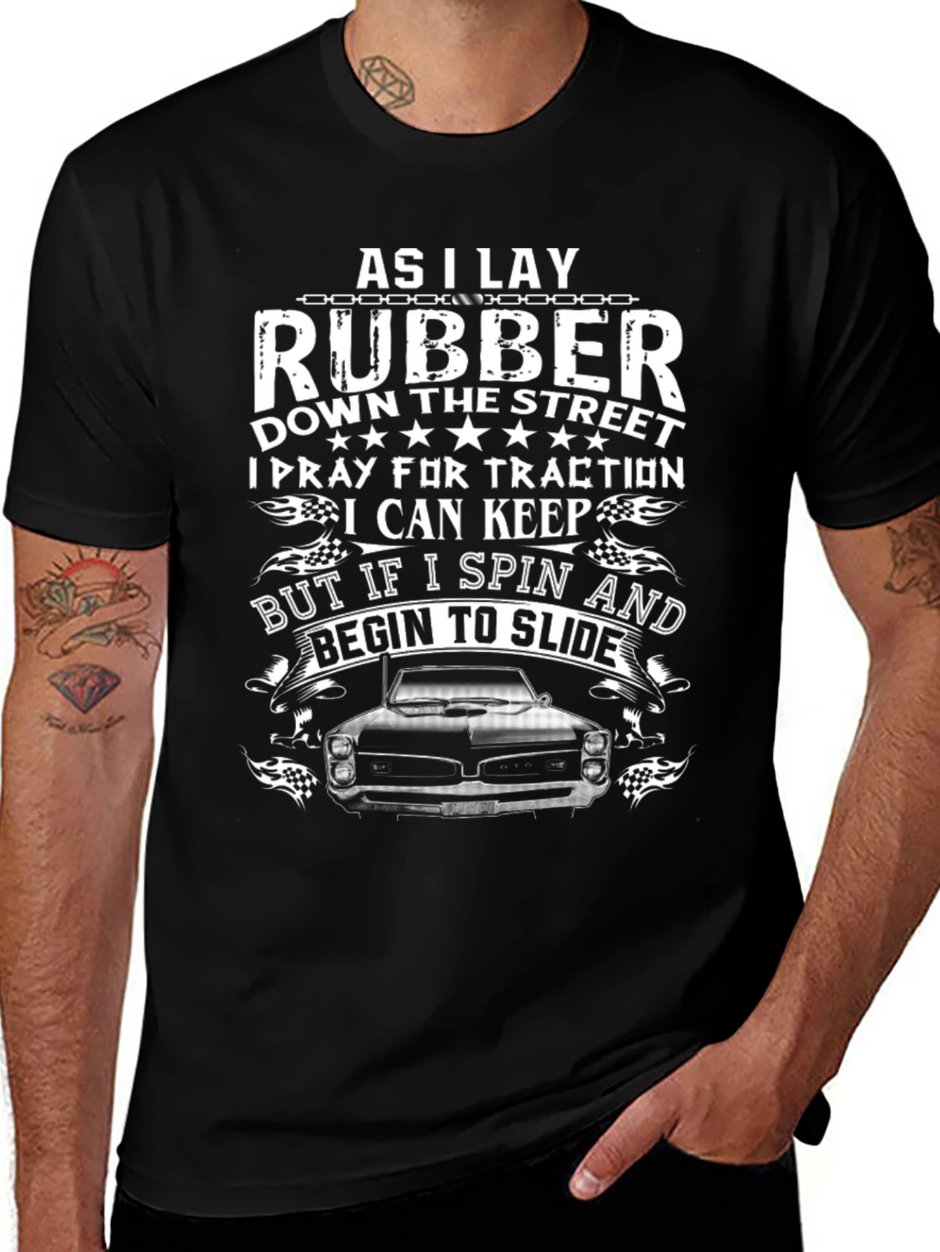 Variant 26 of As I Lay Rubber Car Enthusiast T-Shirt