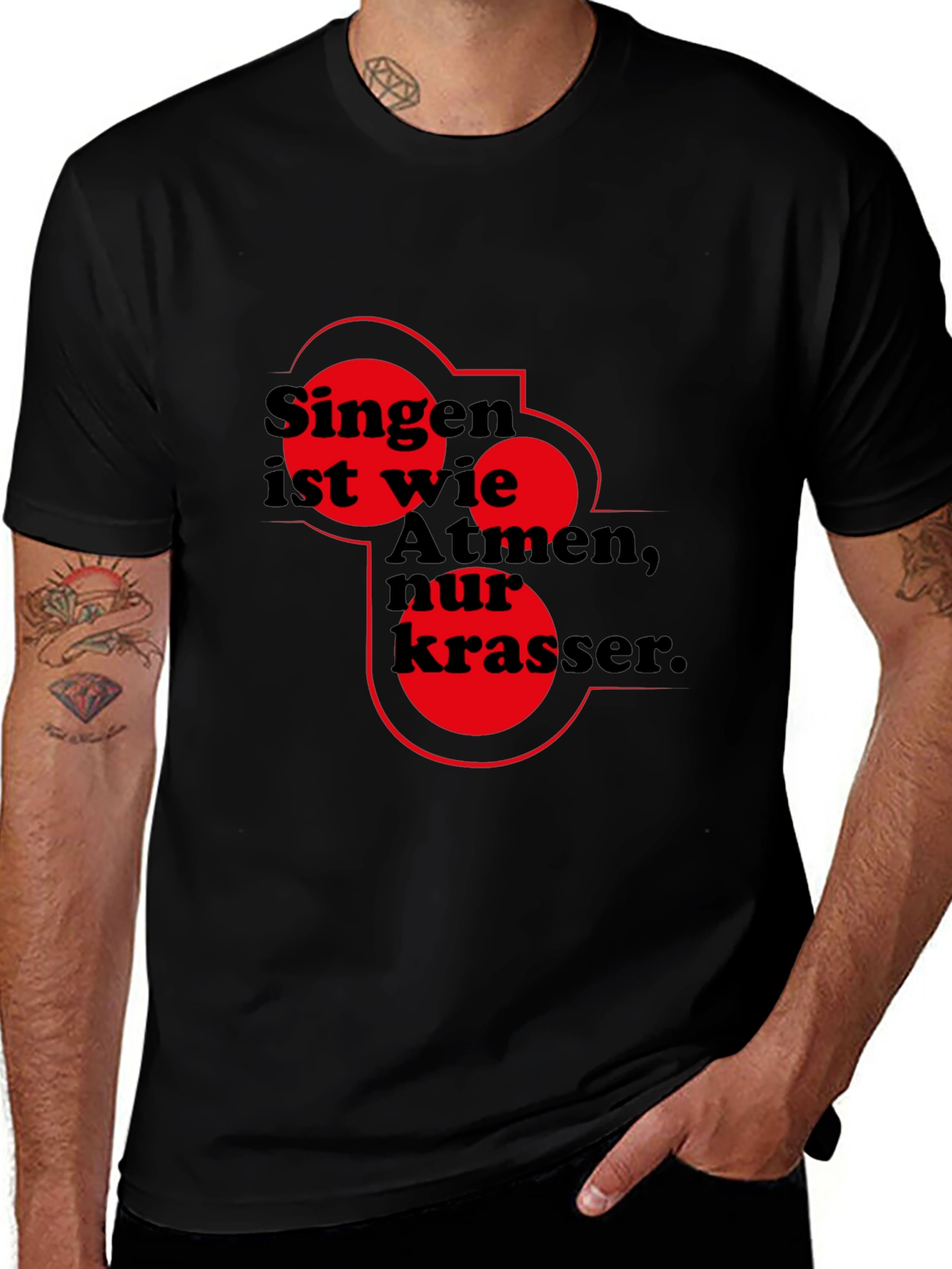 Variant 18 of Singing is Breathing T-Shirt - Cool Graphic Tee