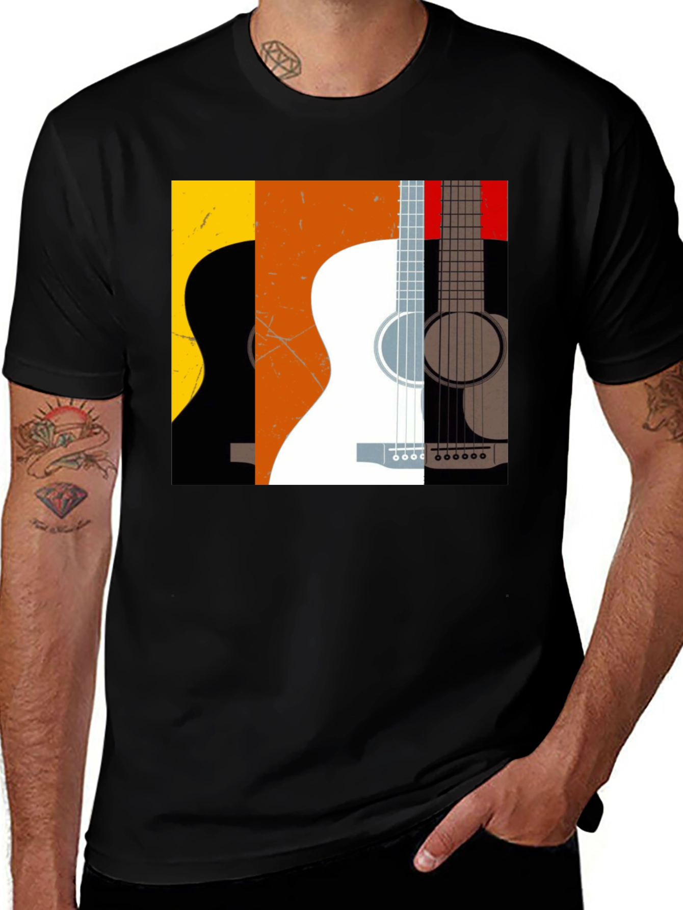 Variant 14 of Cool Guitar Graphic Tee