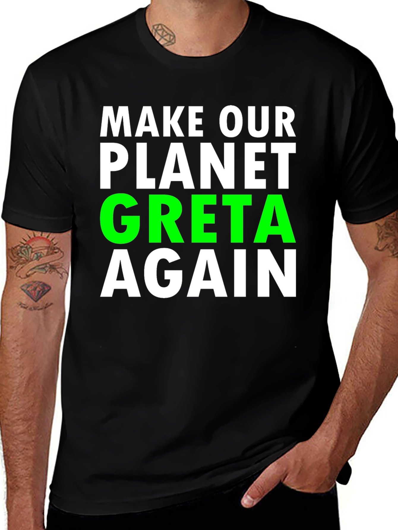 Greta Planet T-Shirt - Environmental Awareness