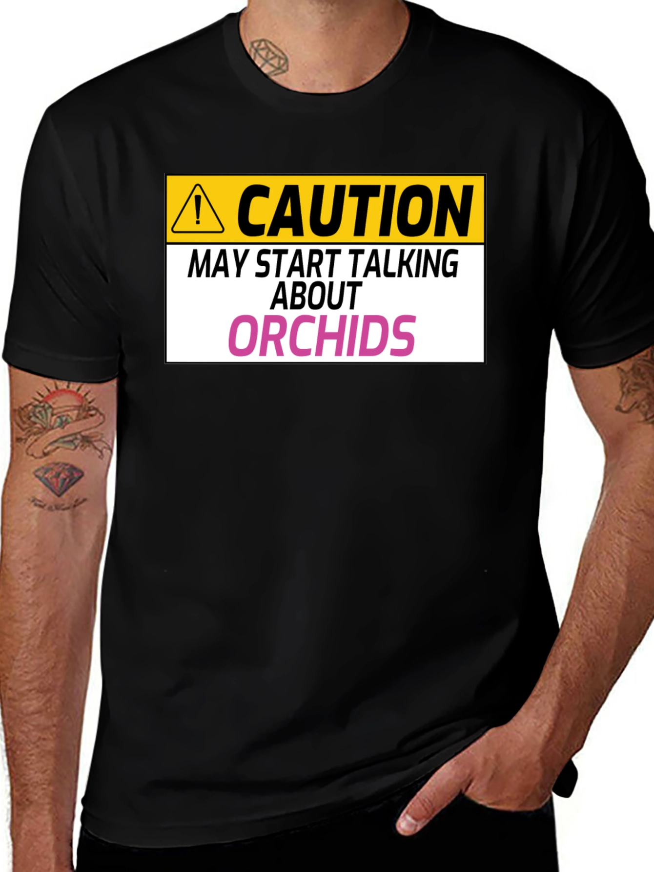 Variant 13 of Caution Orchids T-Shirt: Funny Orchid Lover Gift