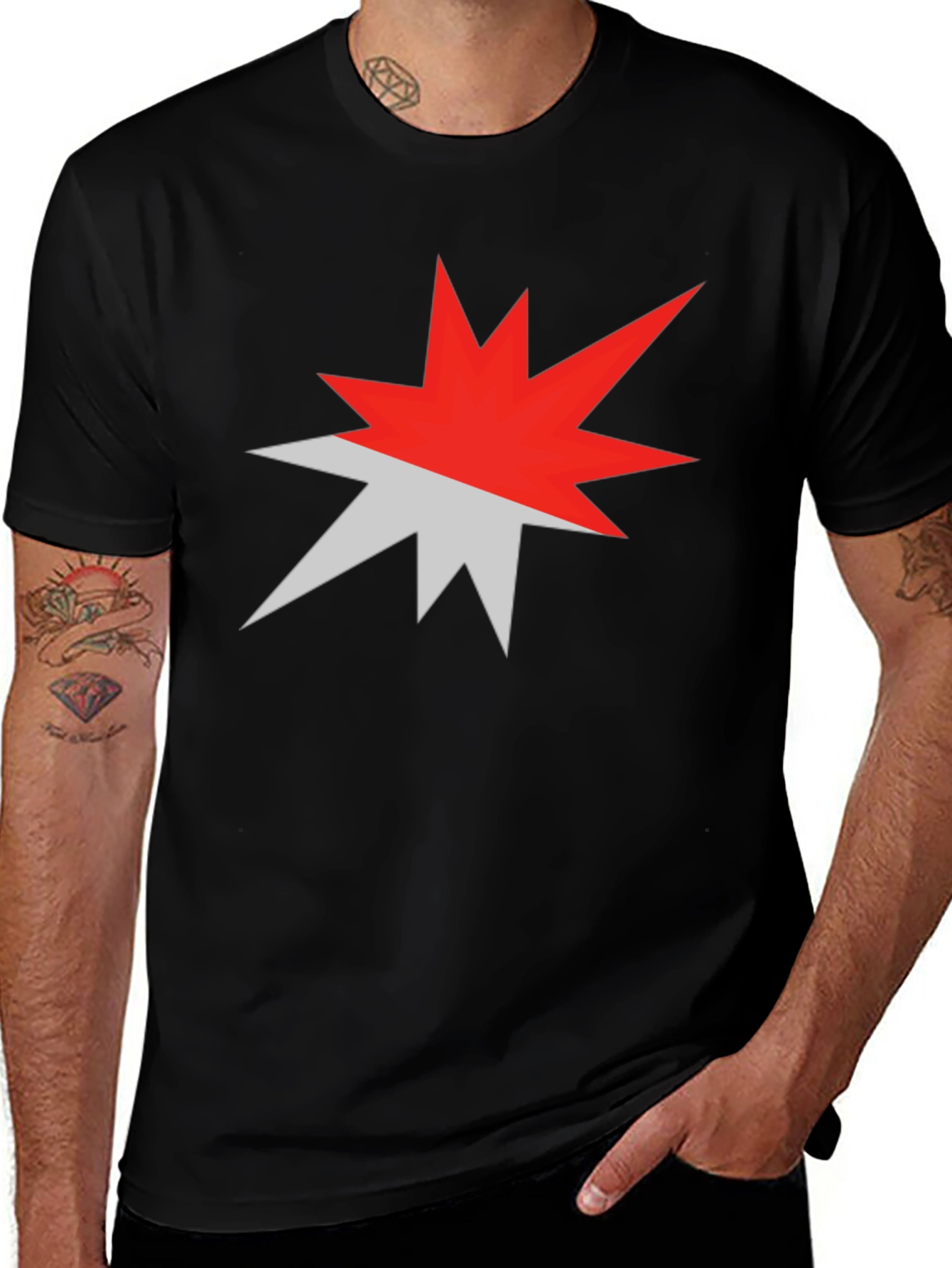 Variant 28 of Explosion Graphic Print T-Shirt - Bold Style
