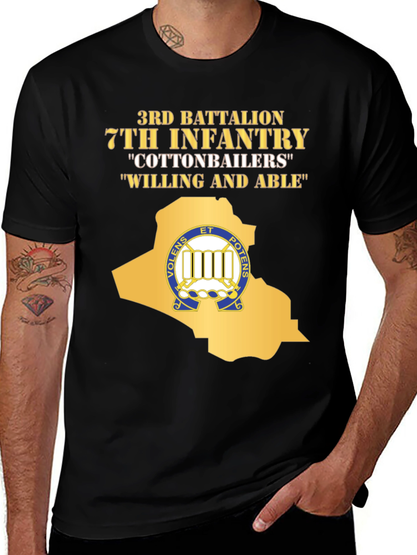 3rd Battalion 7th Infantry "Cottonbailers" T-Shirt