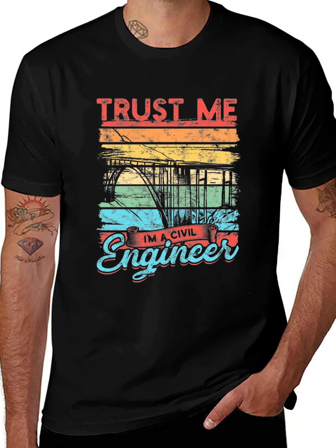 Variant 22 of Trust Me I'm A Civil Engineer Graphic Tee