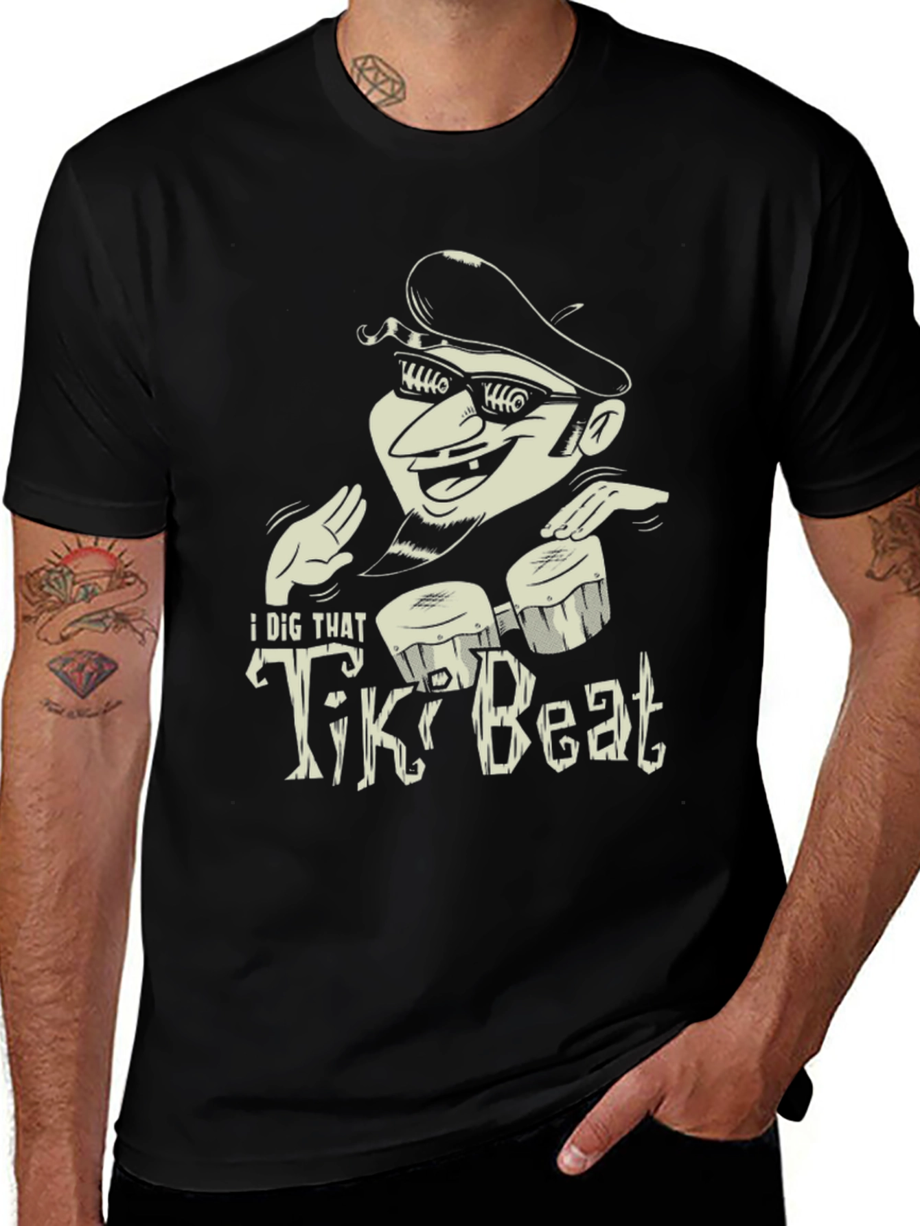 Variant 17 of I Dig That Tiki Beat T-Shirt