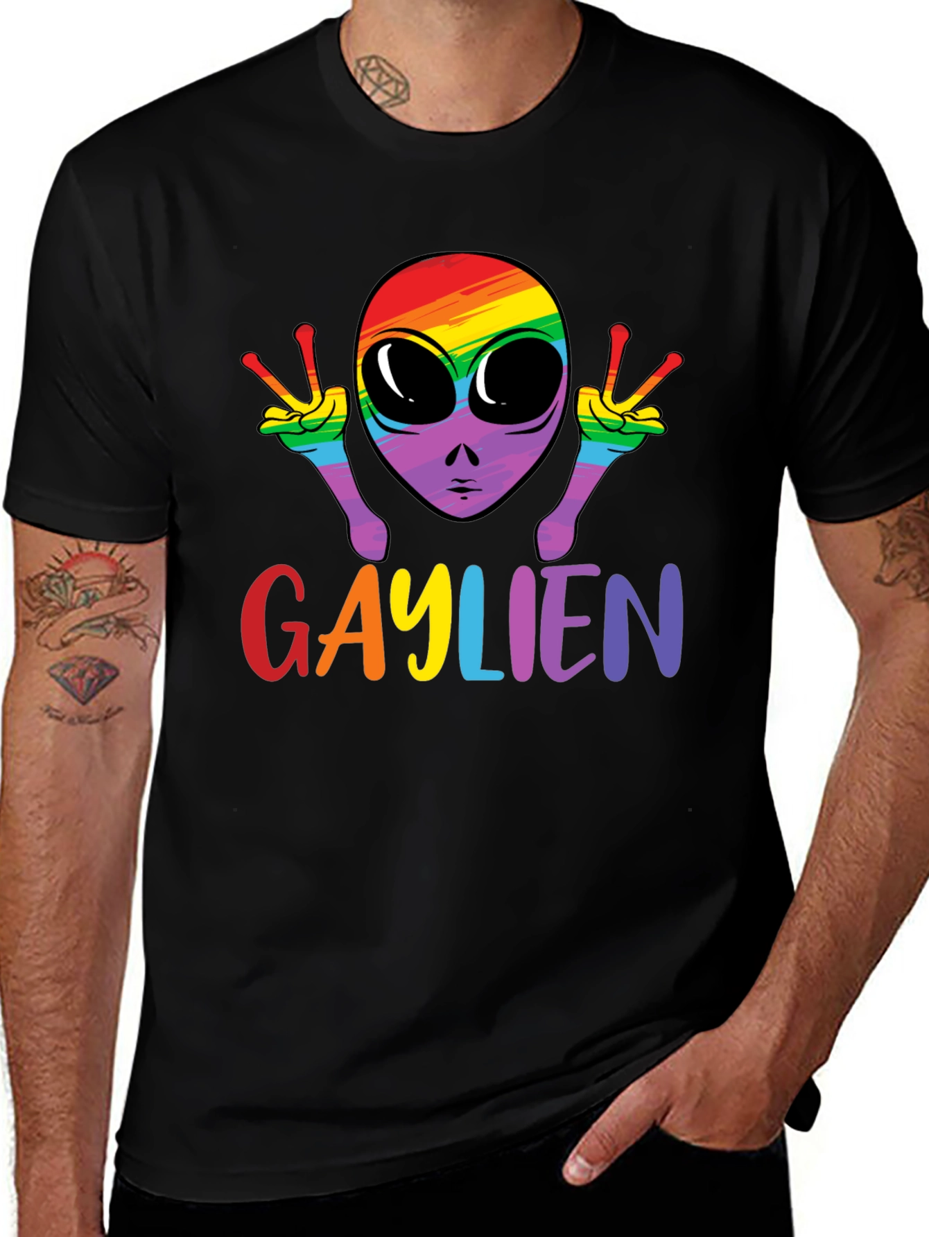 Variant 3 of Gaylien Pride T-Shirt
