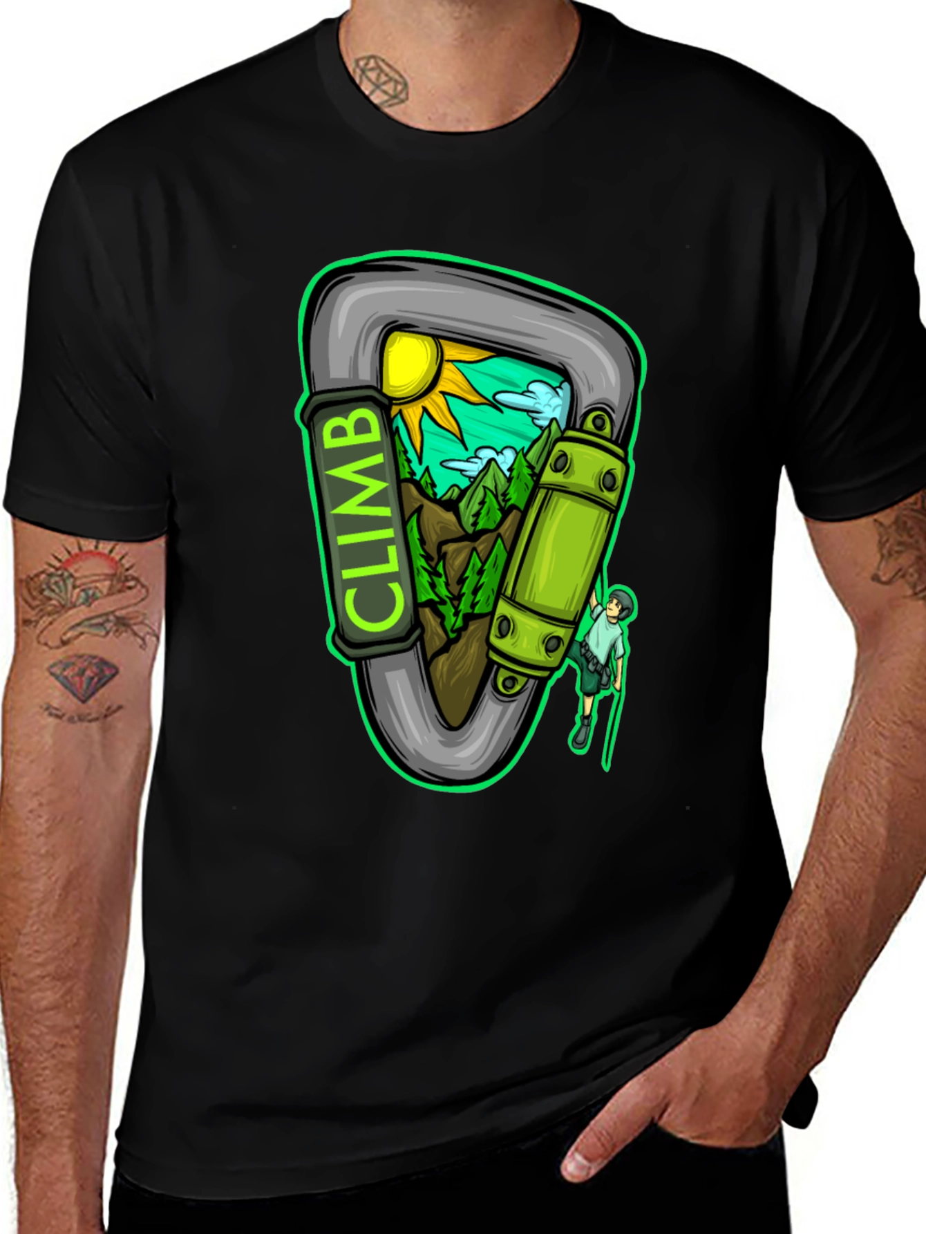 Variant 4 of Climb Carabiner Graphic Tee