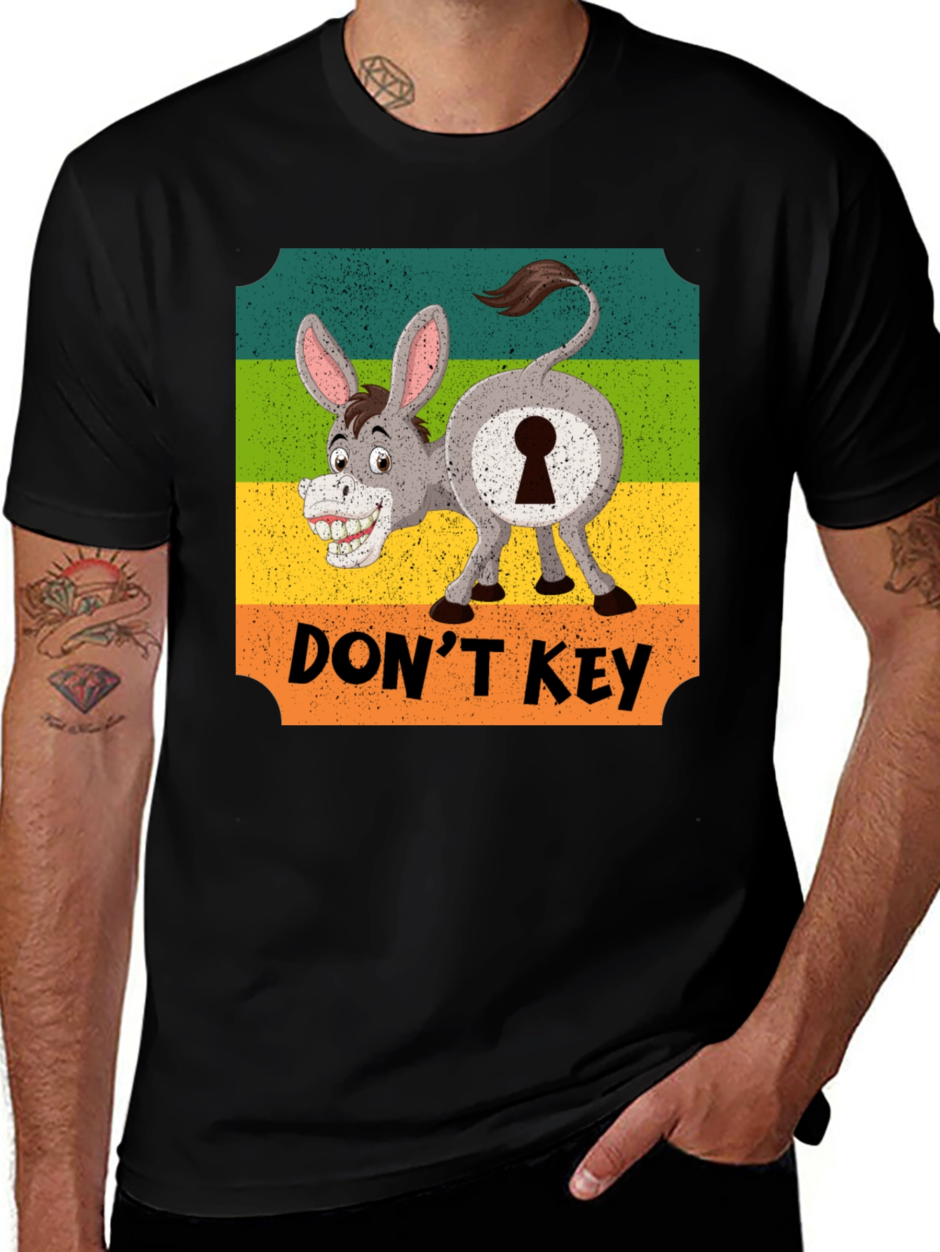 Variant 14 of Don't Key Donkey Graphic T-Shirt