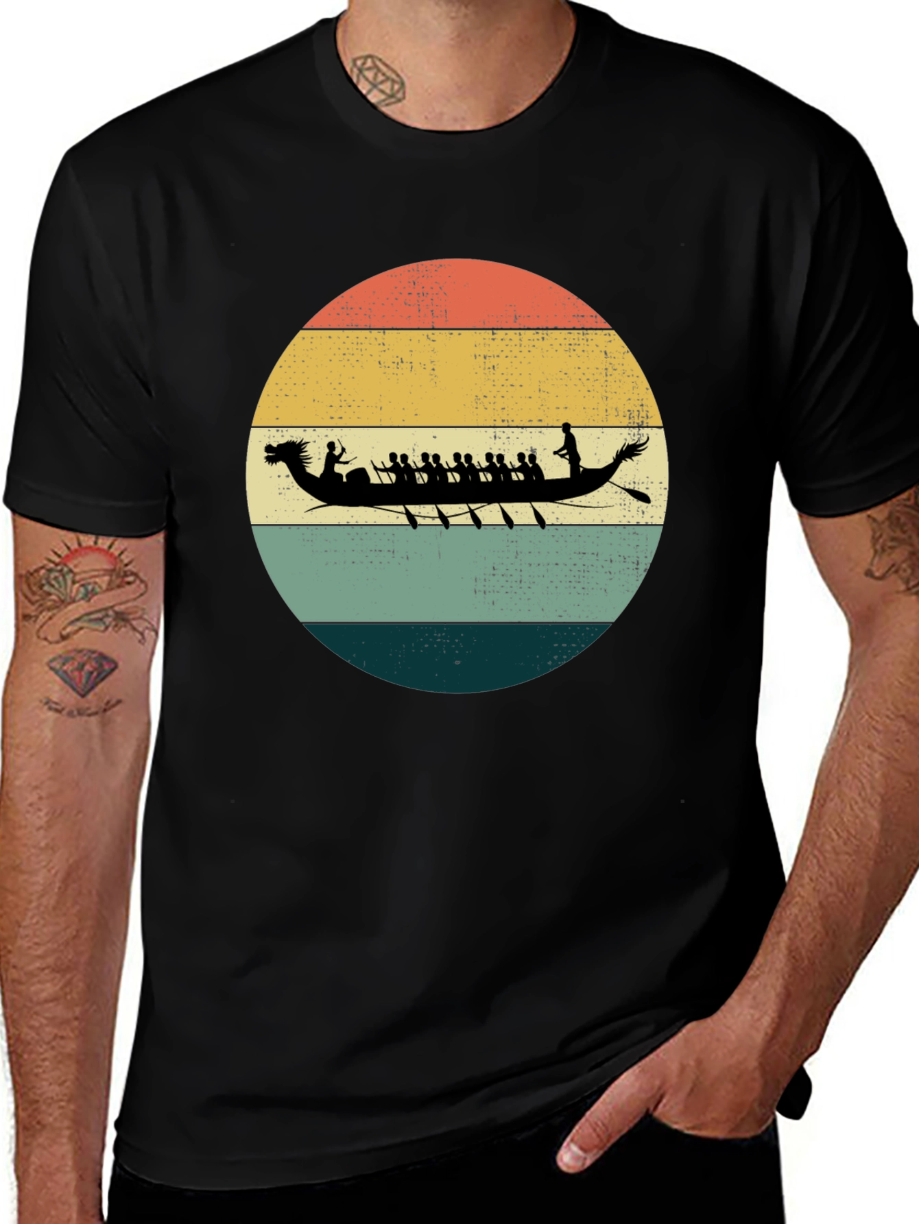 Variant 27 of Retro Dragon Boat Racing T-Shirt