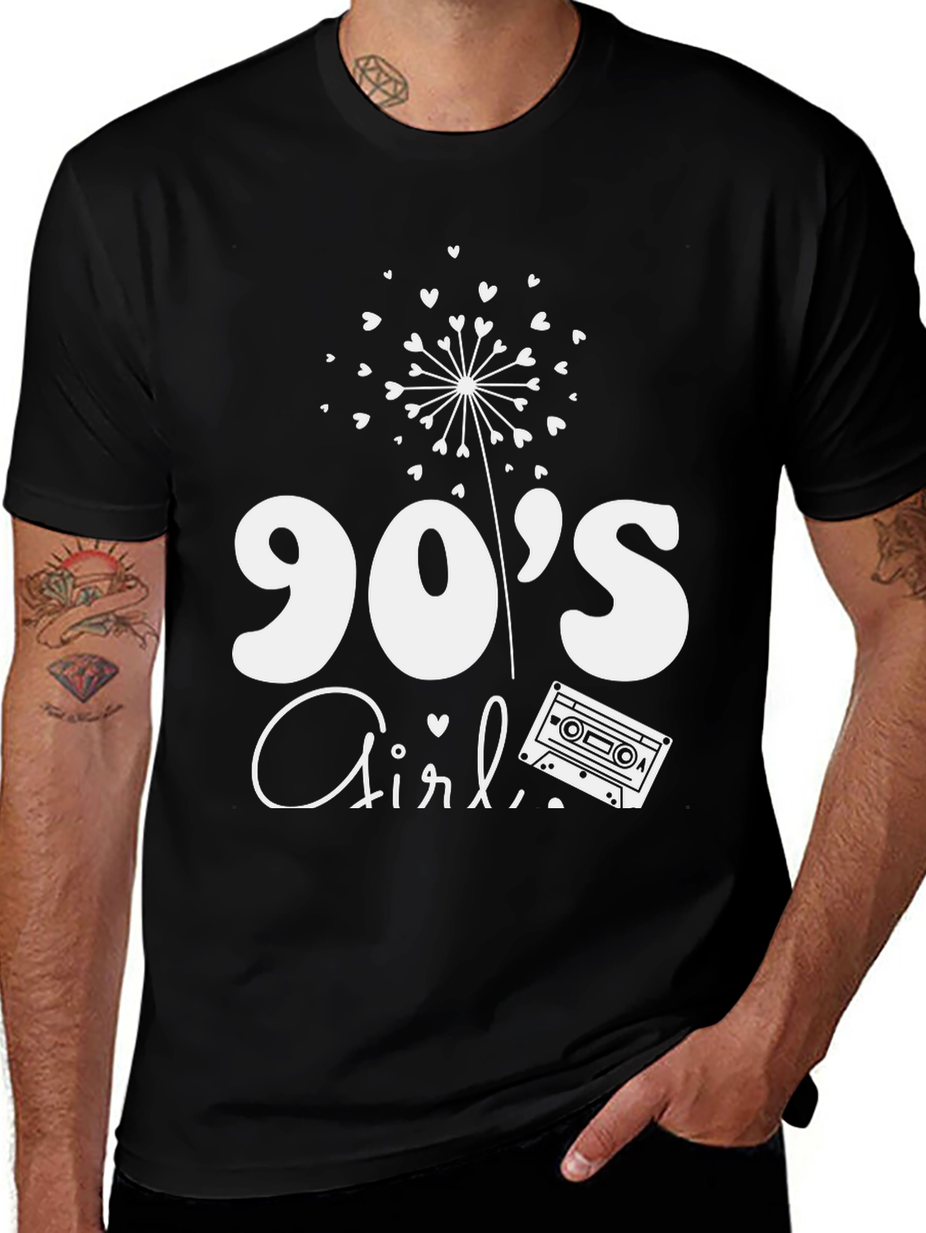 Variant 13 of 90's Girl Dandelion Cassette Tape T-Shirt